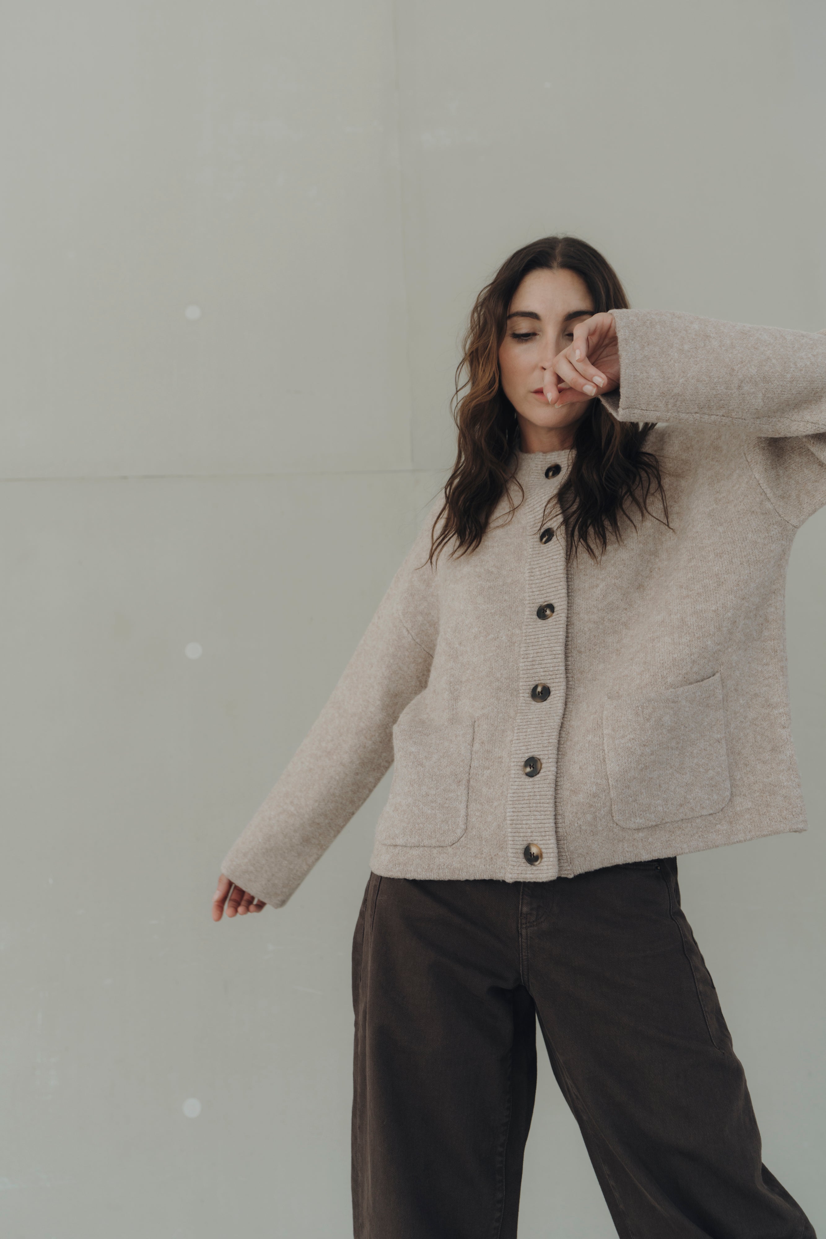 Strickjacke "MarisaDLL" light taupe