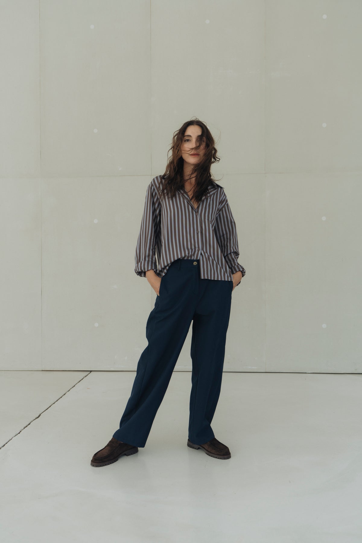 Hose "MaditaDLL" dark navy