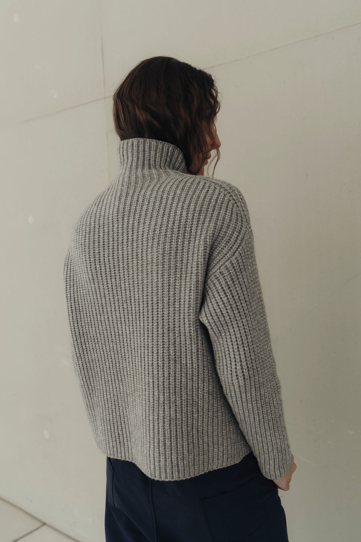 Grobstrickpullover "ElliDLL" taupe grey