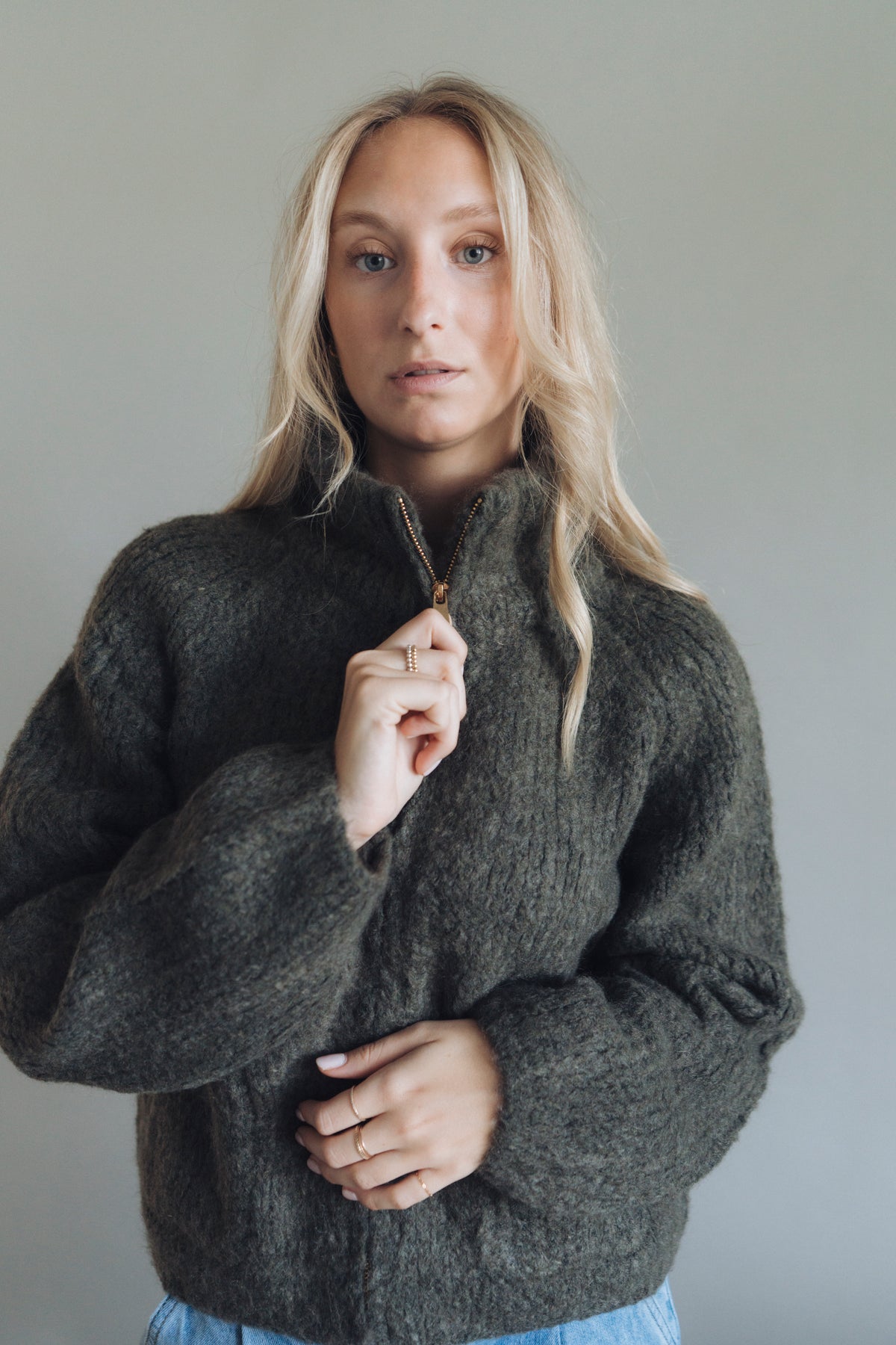 Strickjacke "MetteDLL" khaki
