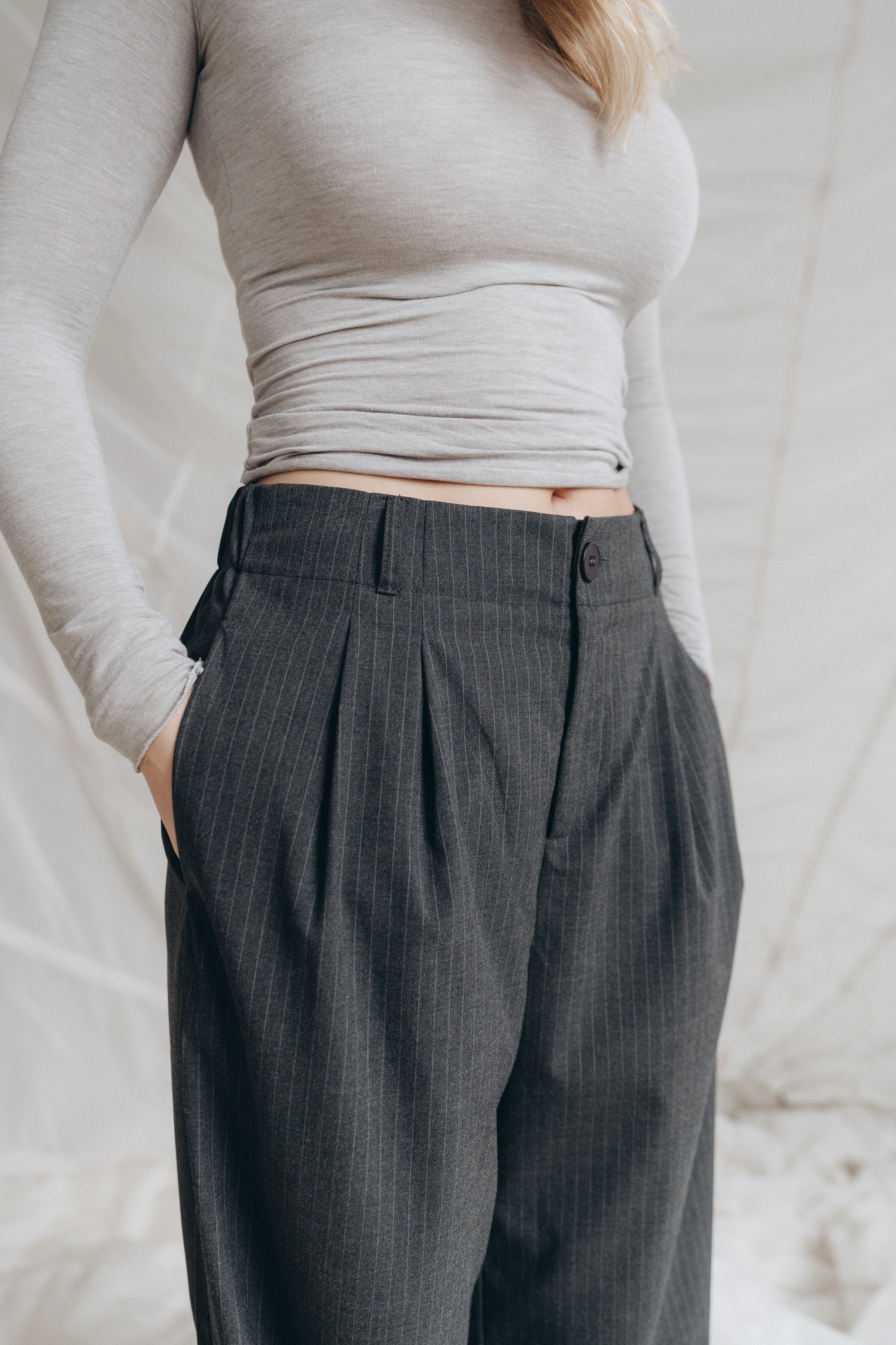 Nadelstreifen-Hose „AmiraDLL“ antra