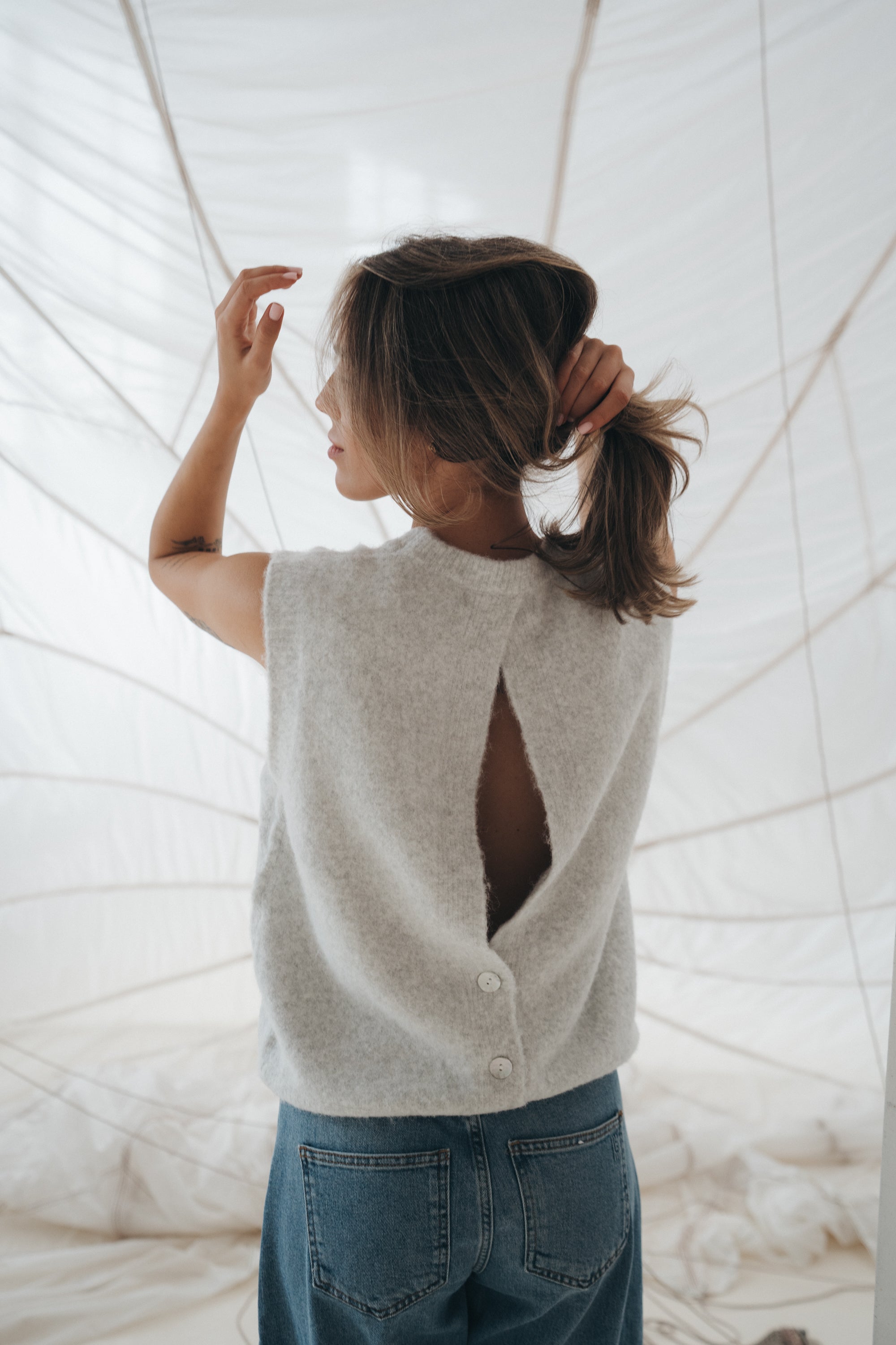 Pullunder "NellaDLL" light grey