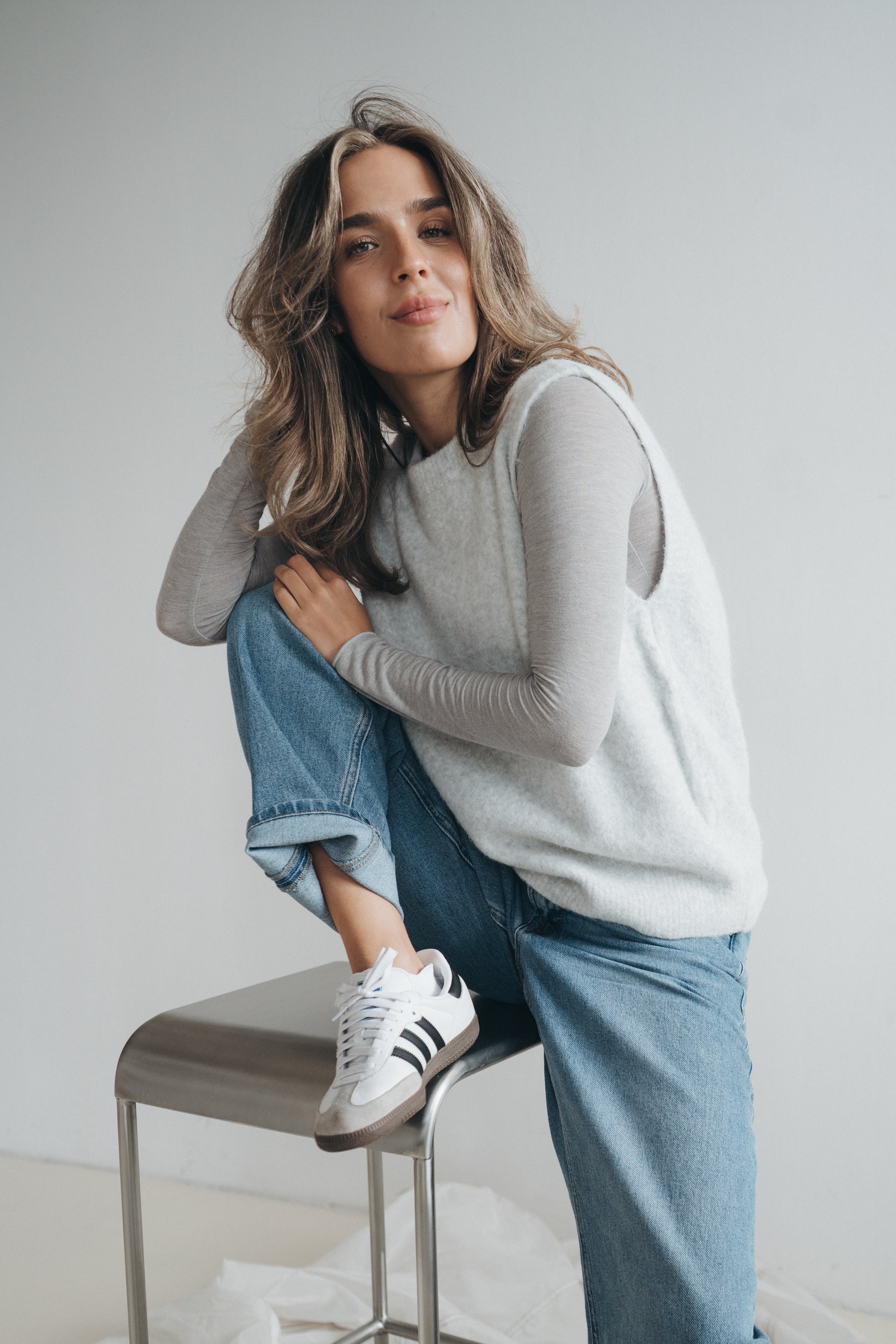 Pullunder "NellaDLL" light grey