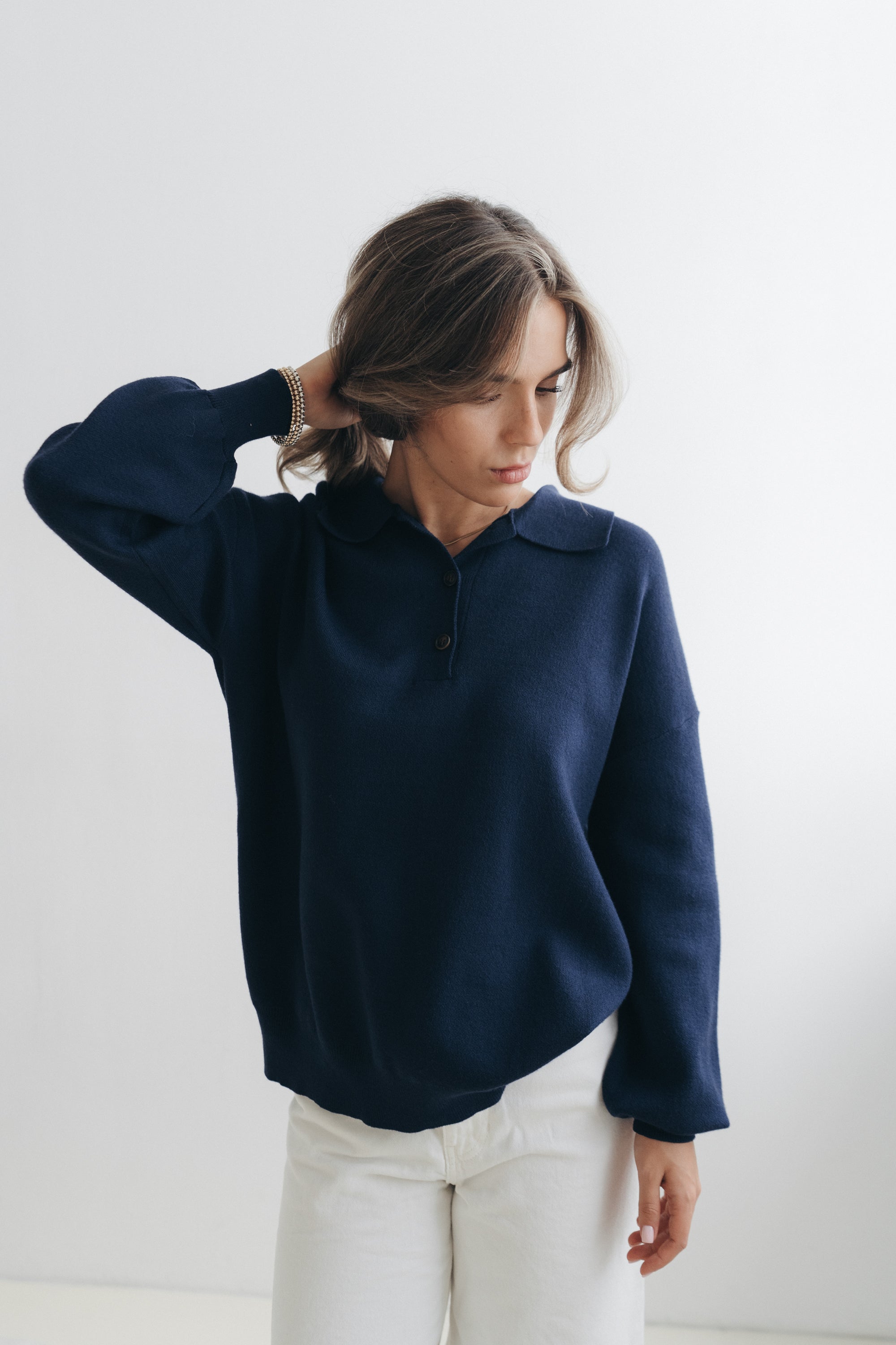 Polo-Pullover "TirilDLL" navy