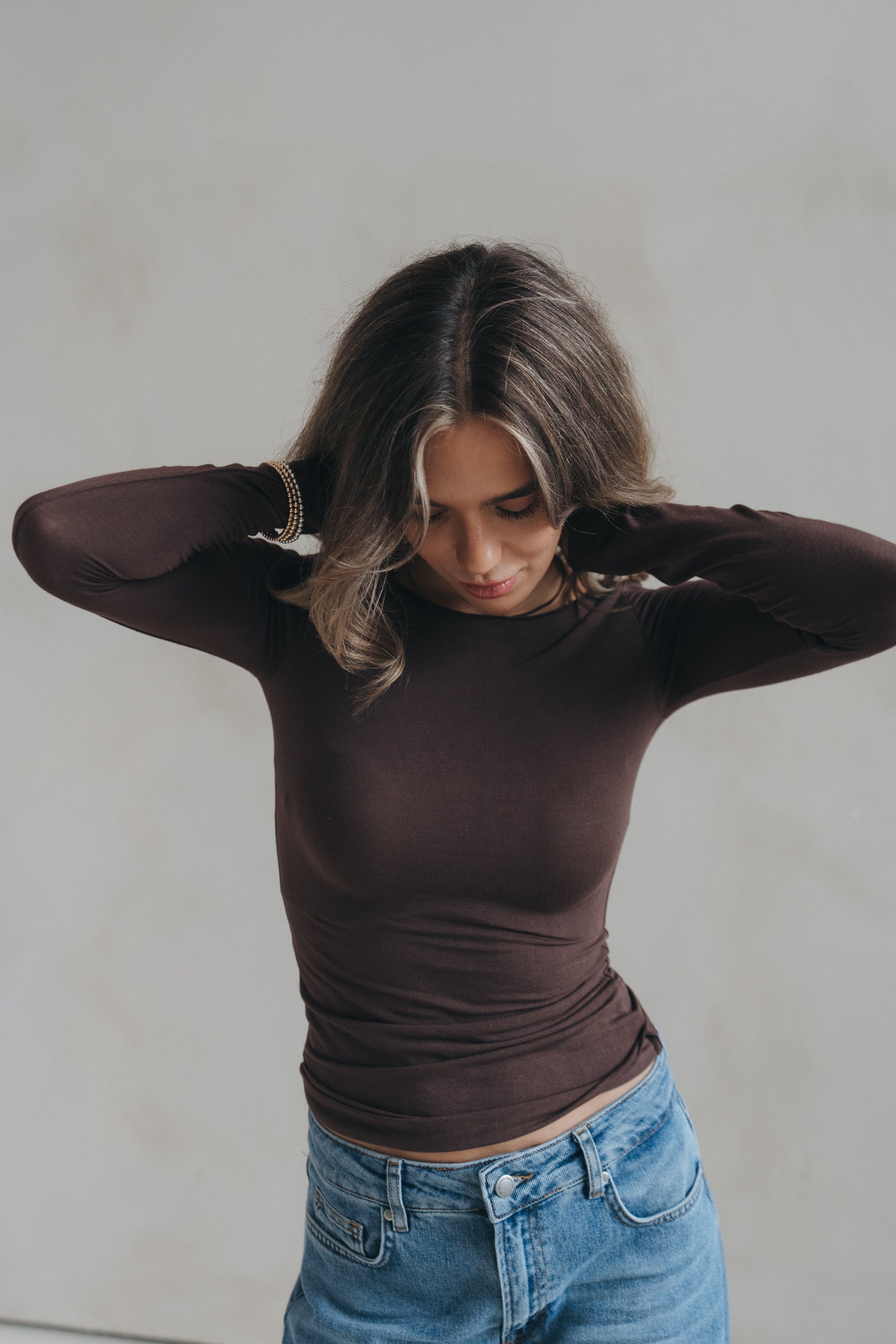Longsleeve "JonnaDLL"-chocolate