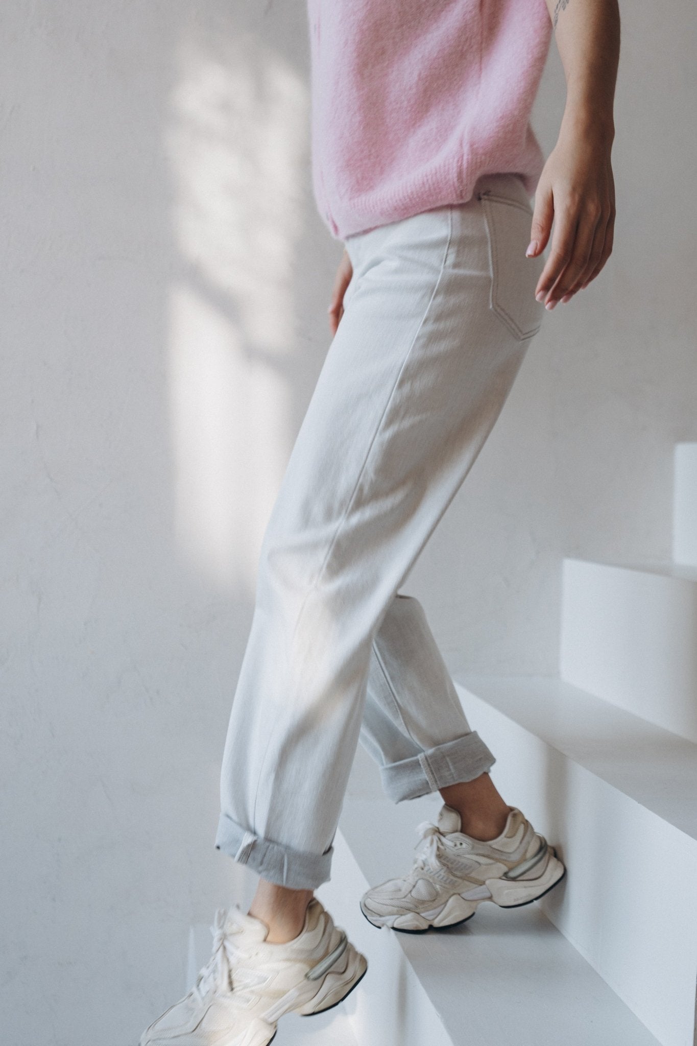 Jeans "SkyDLL" washed light grey - Dein Lieblingsladen Concept