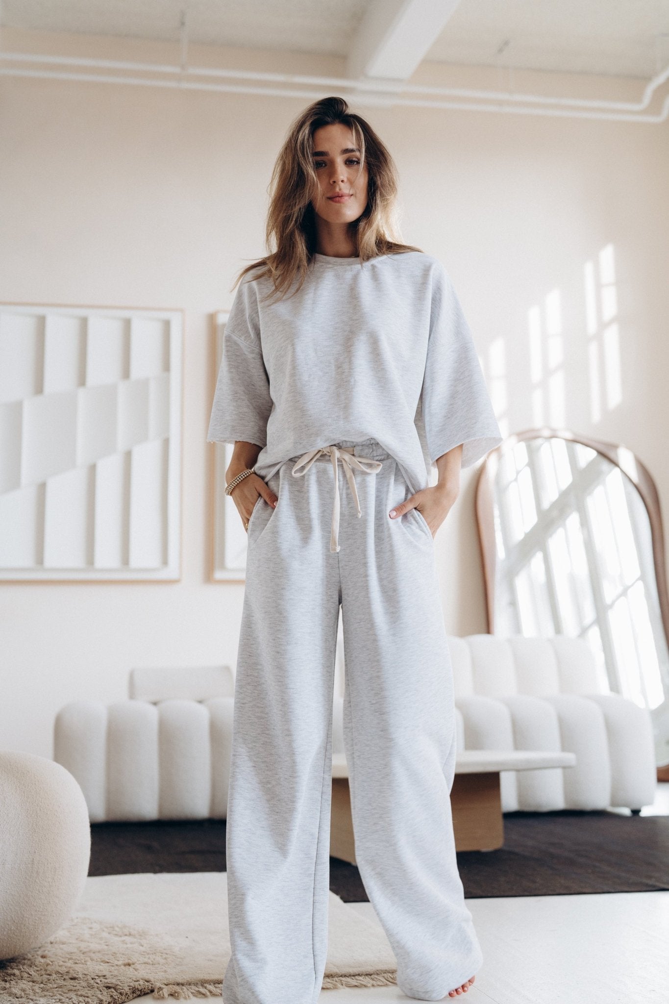 Sweathose "StellaDLL" light grey - Dein Lieblingsladen Concept