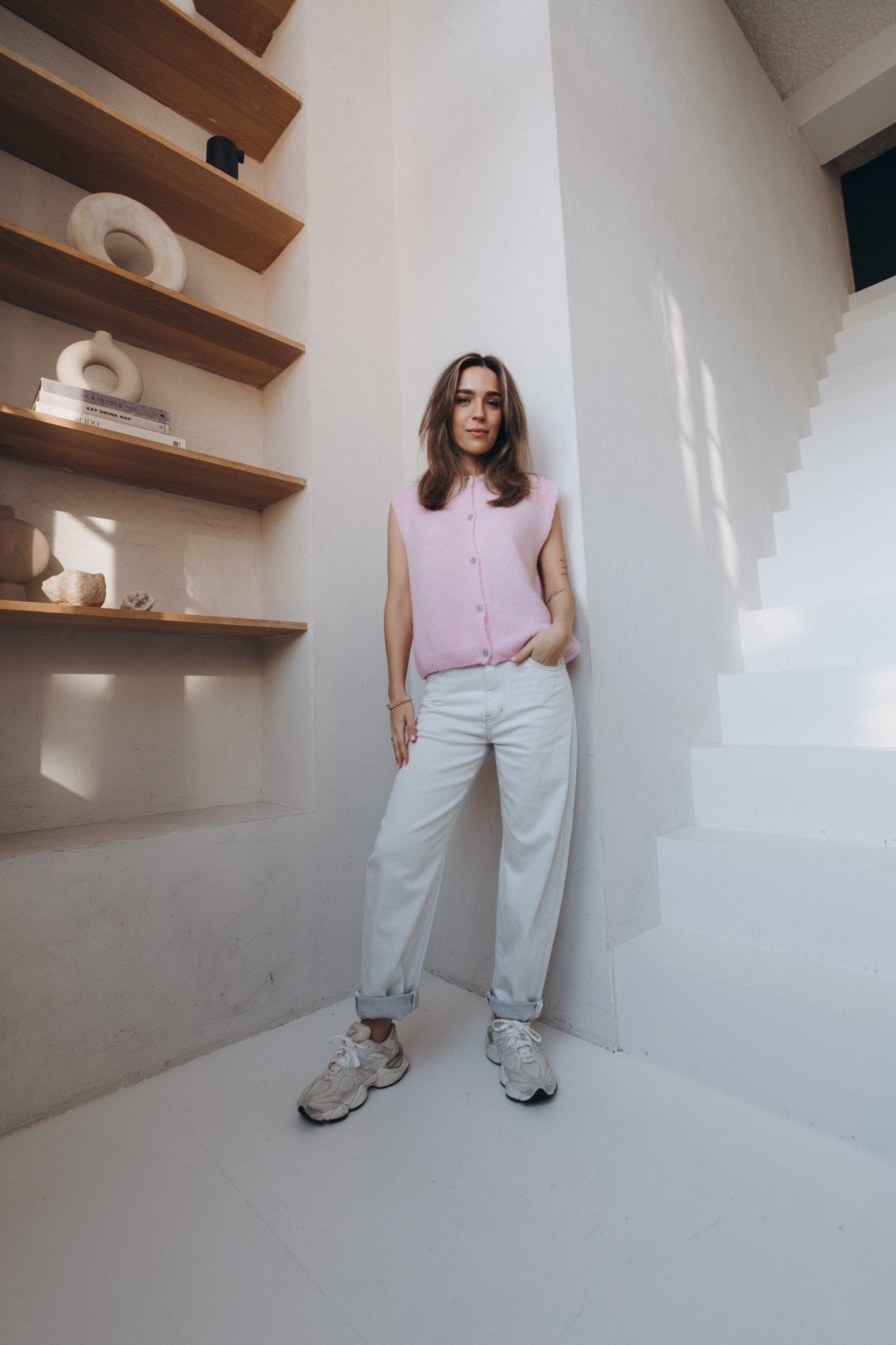 Jeans "SkyDLL" washed light grey - Dein Lieblingsladen Concept