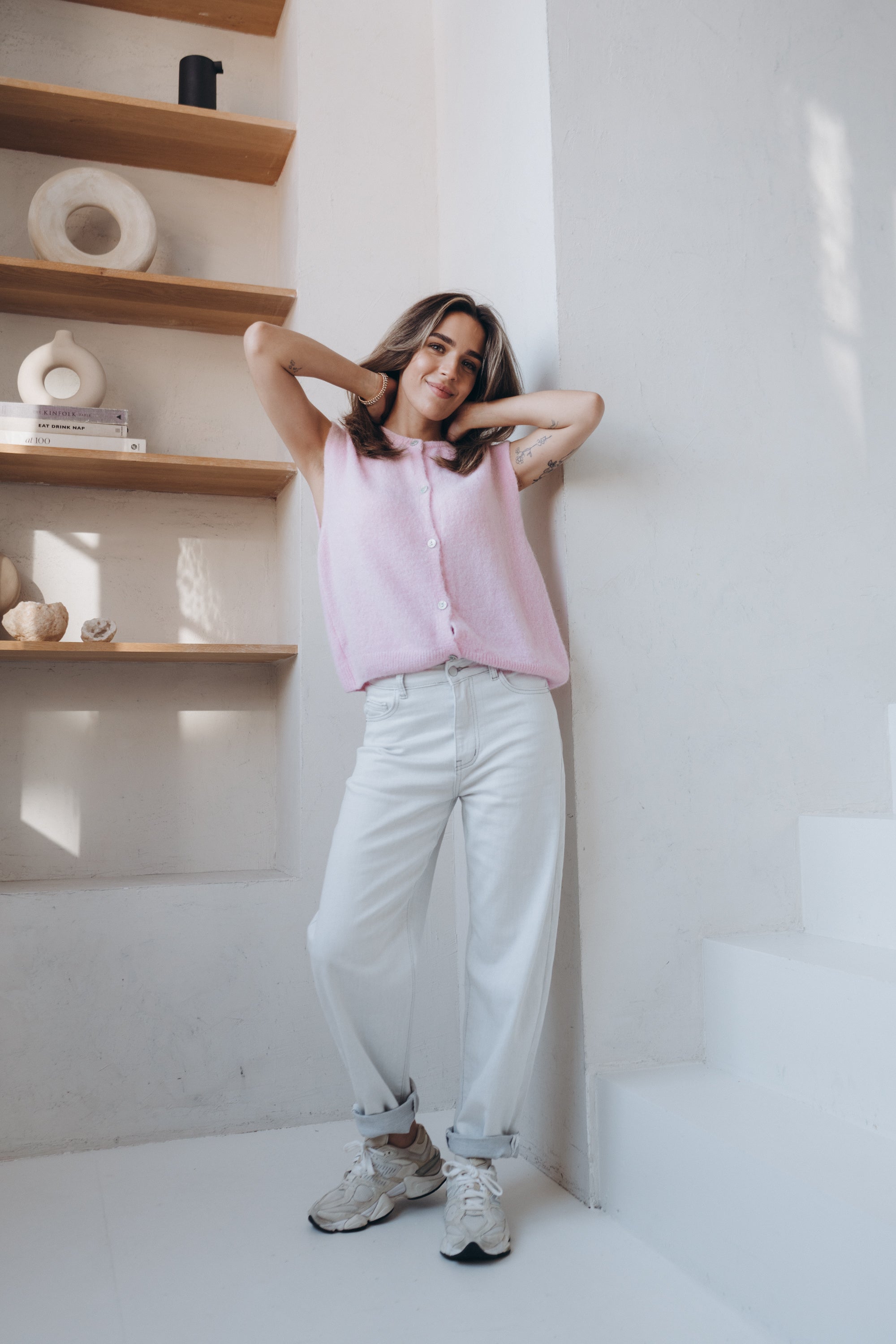 Jeans "SkyDLL" washed light grey