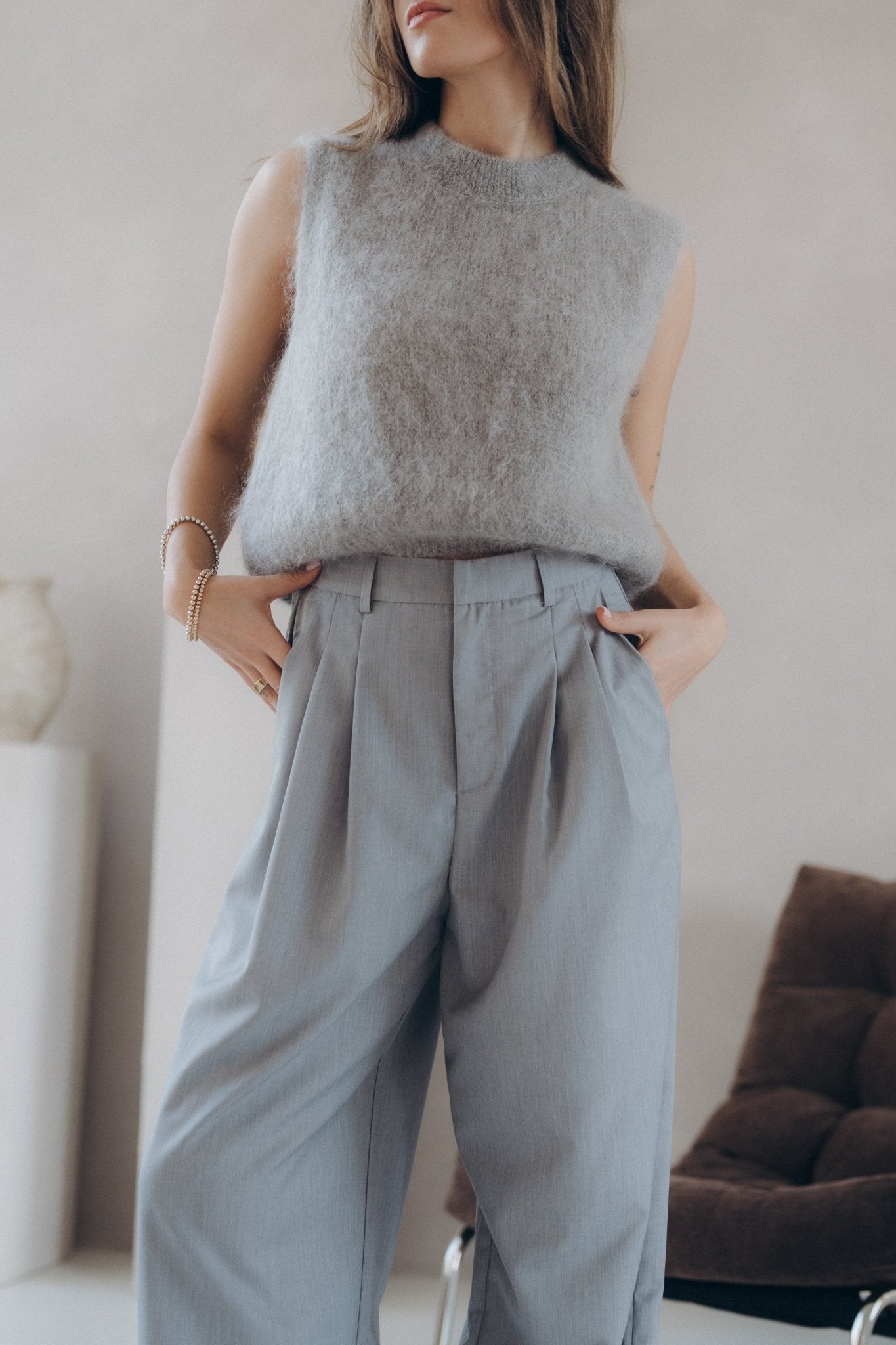 Short Pullunder "SoleaDLL" grey - Dein Lieblingsladen Concept