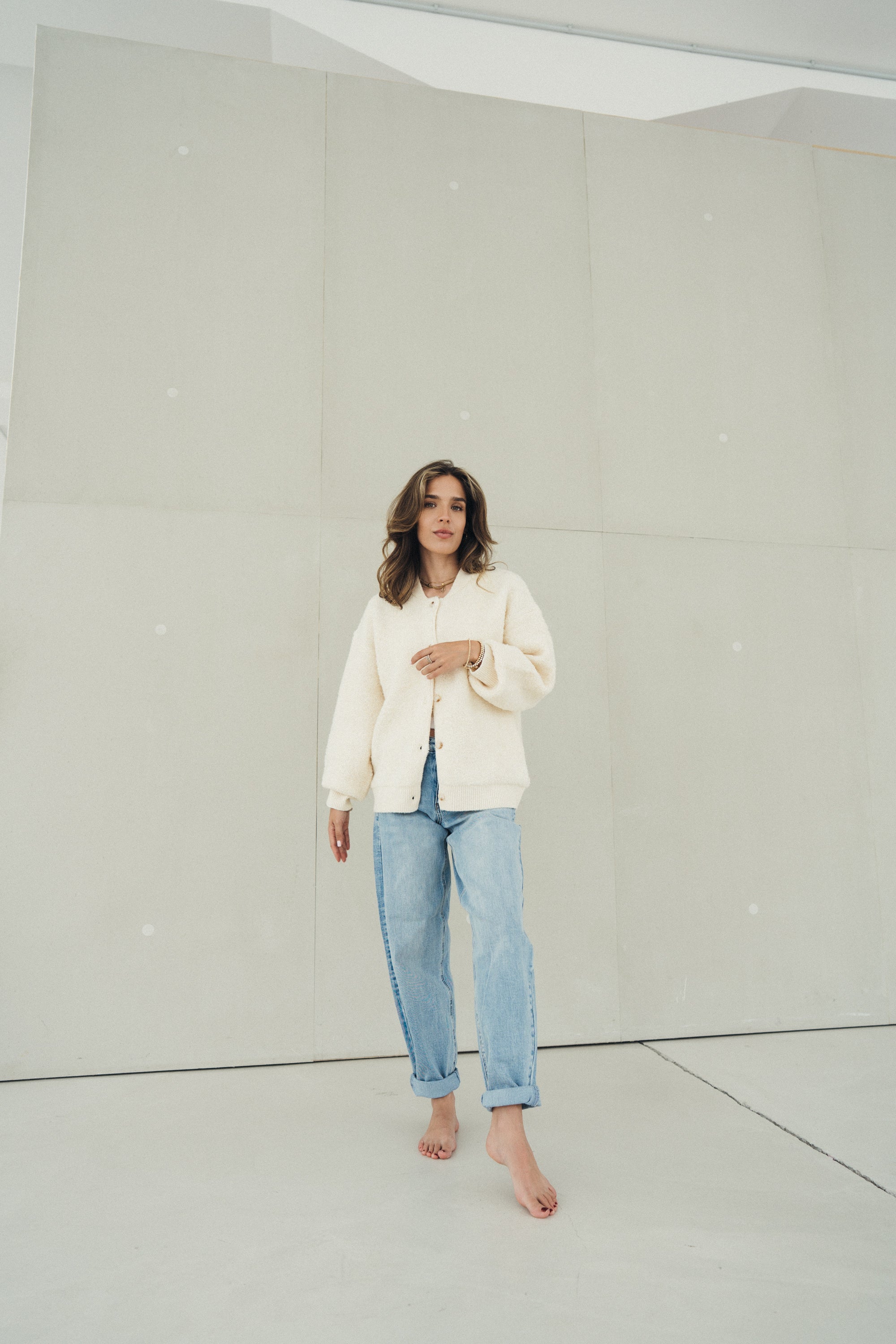Teddyjacke „FenyaDLL“ offwhite