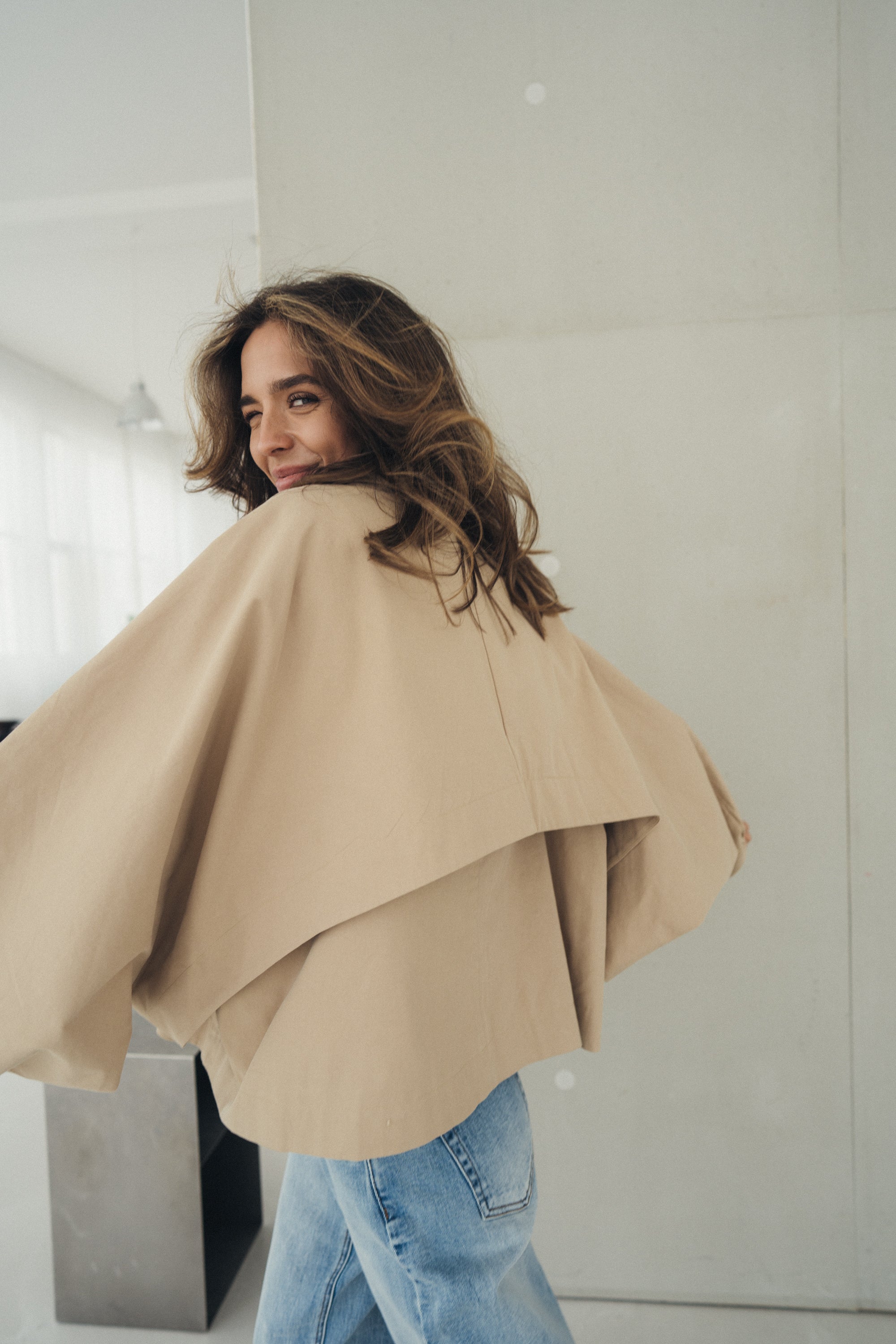 Oversized Trenchcoat "NeeleDLL" beige