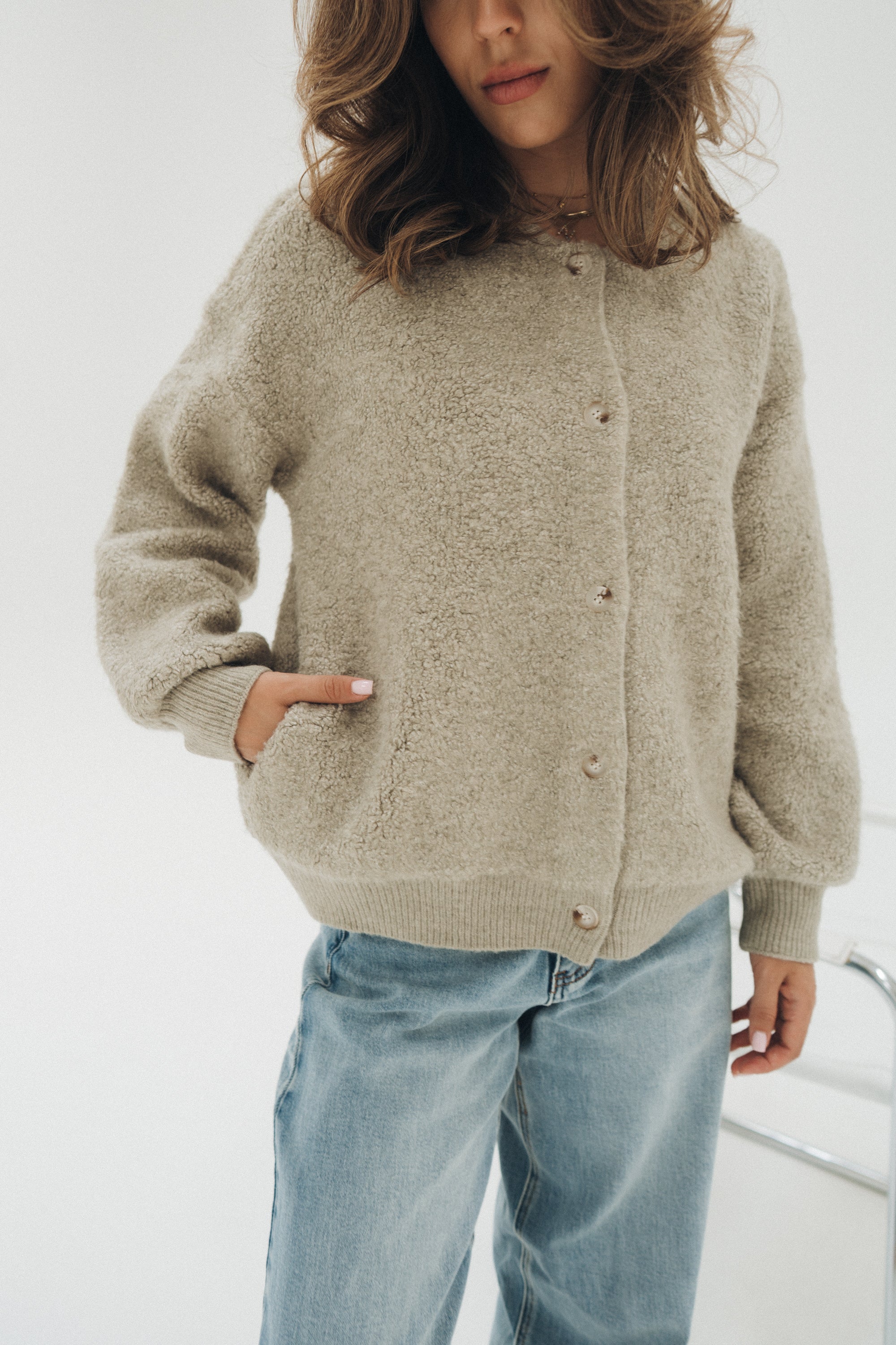 Teddyjacke „FenyaDLL“ sage