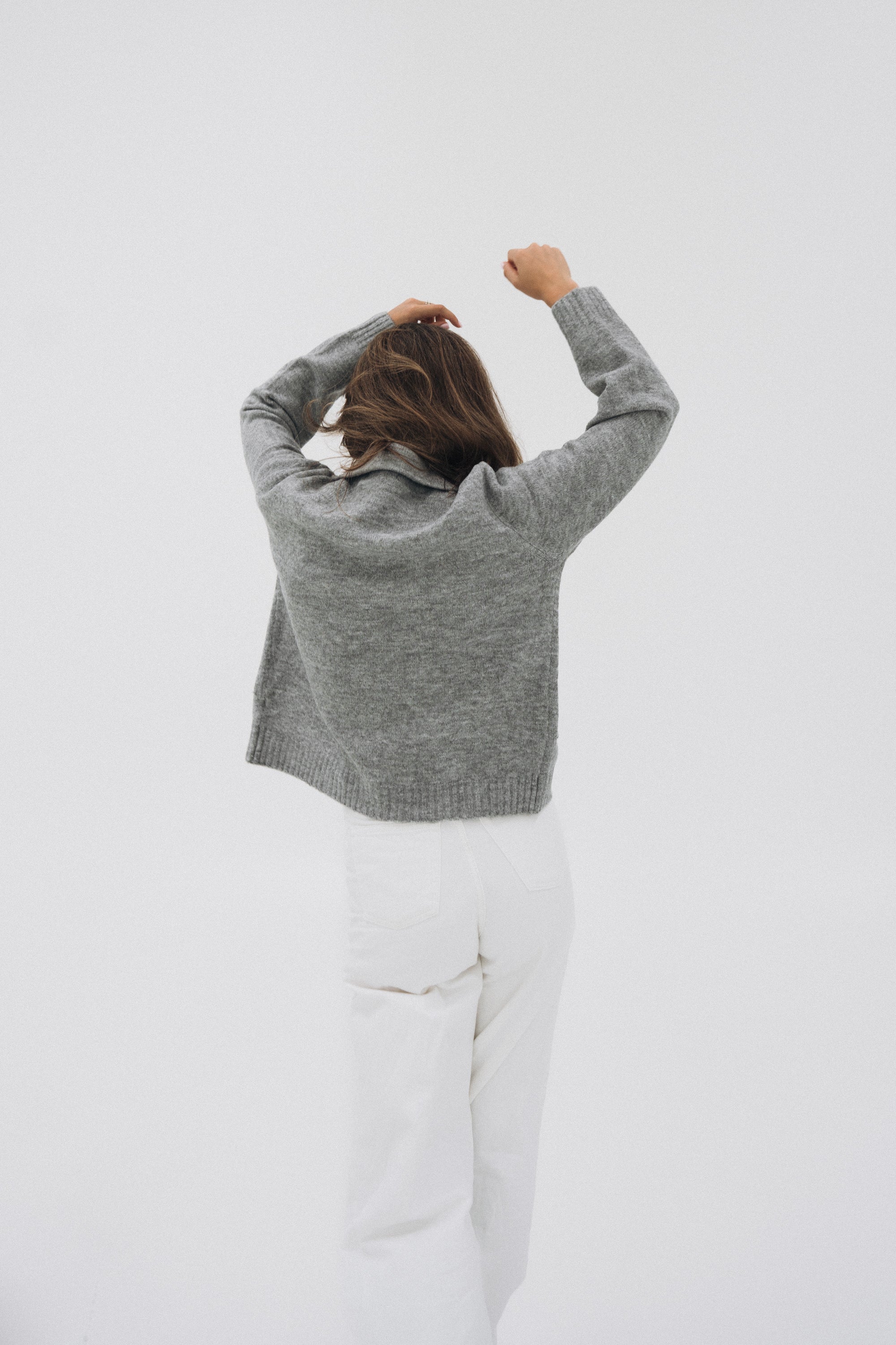 Polo Strickjacke "NillaDLL" grey
