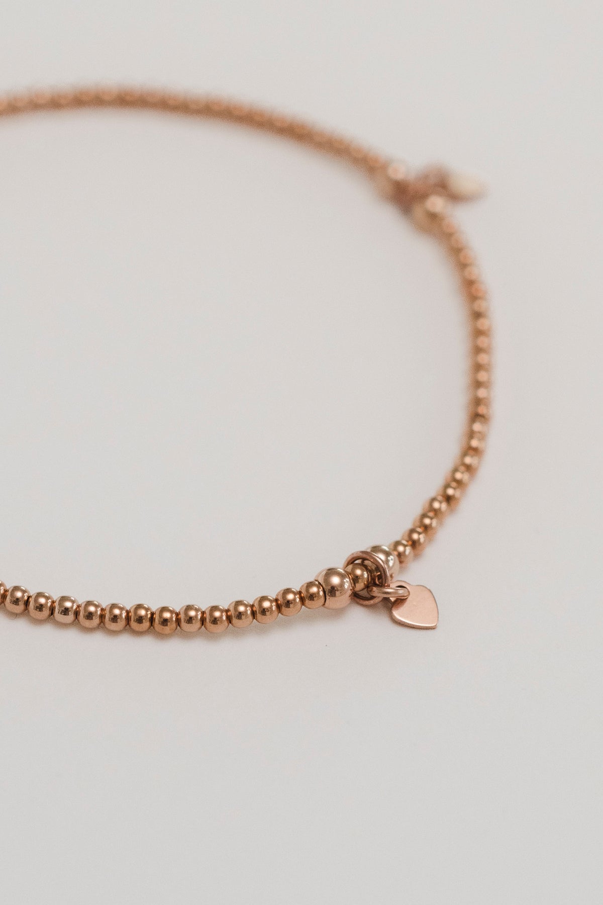 Flex Bracelet "2mm with Heart Charm"