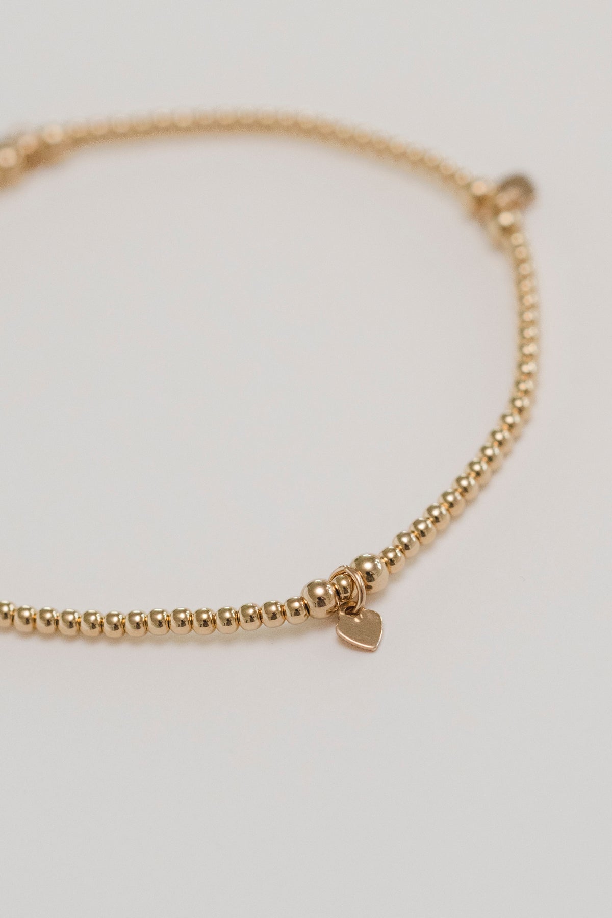 Flex Bracelet "2mm with Heart Charm"