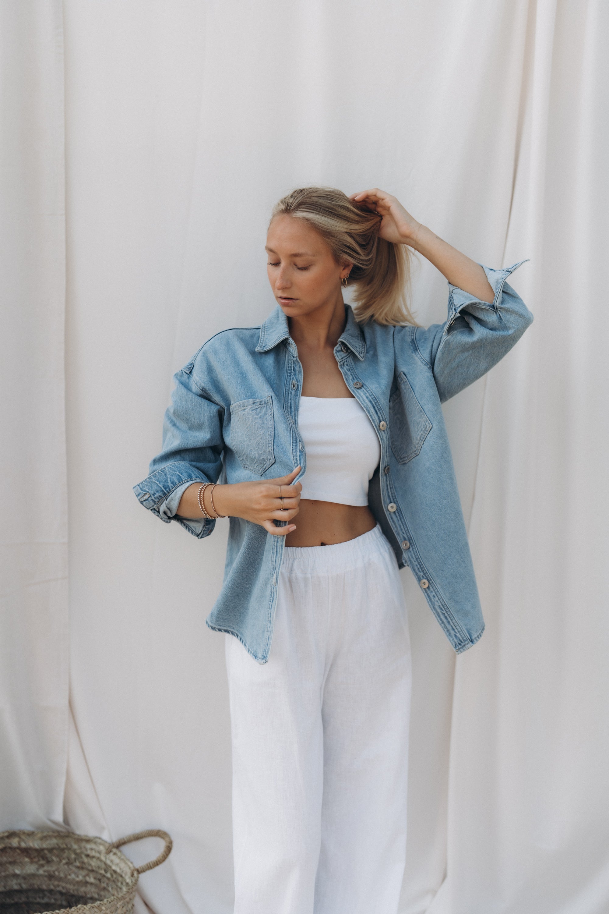 Jeanshemd "MiaDLL" jeansblue