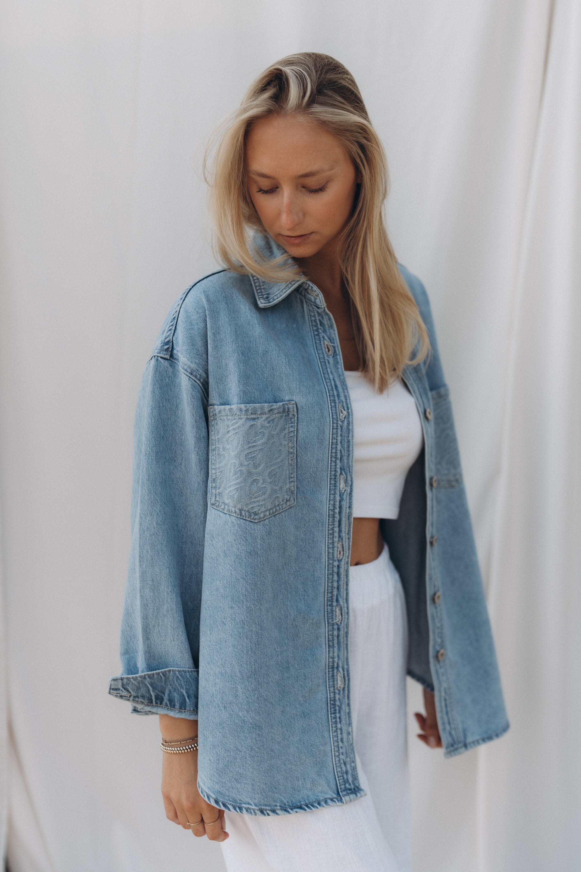 Jeanshemd "MiaDLL" jeansblue