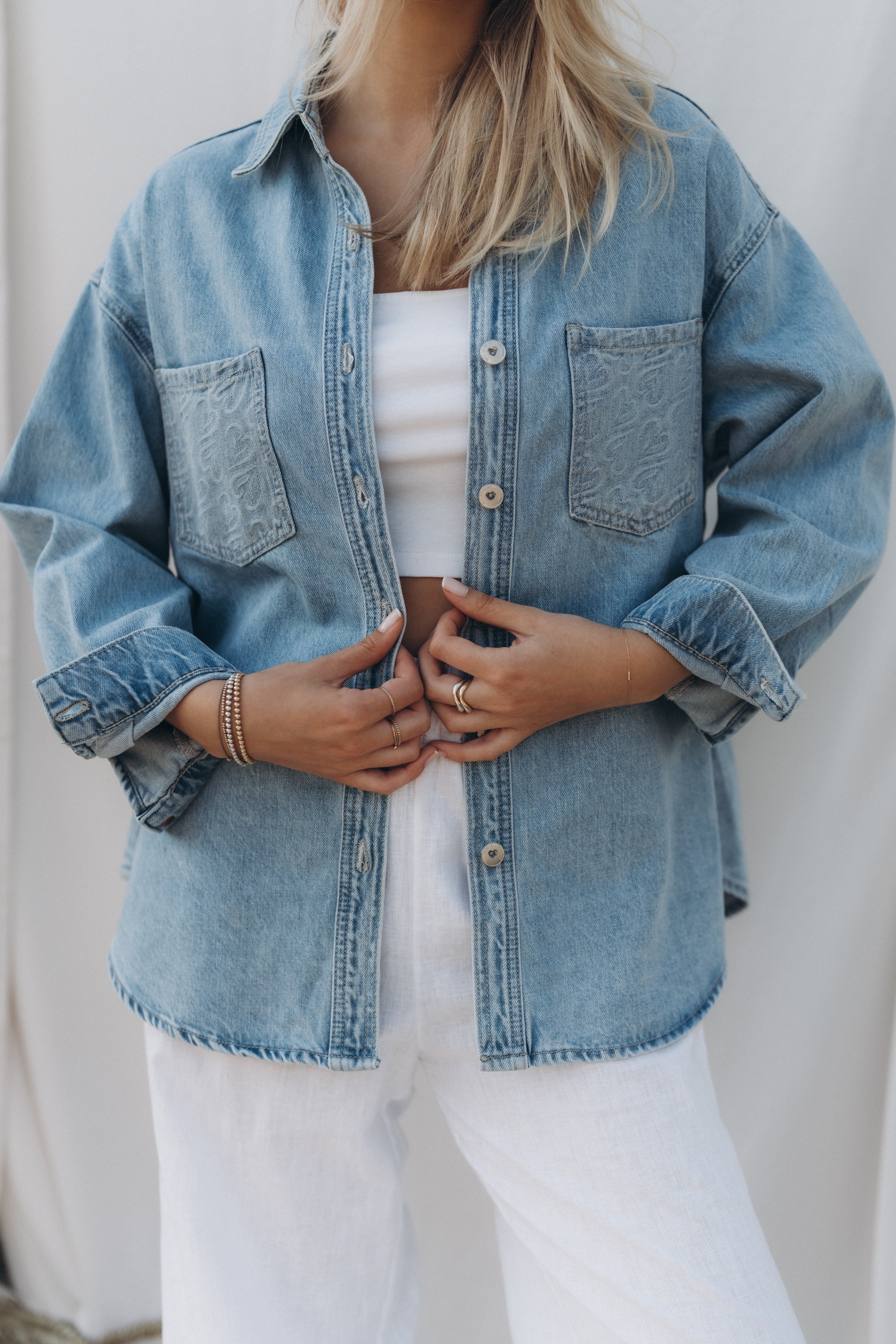 Jeanshemd "MiaDLL" jeansblue