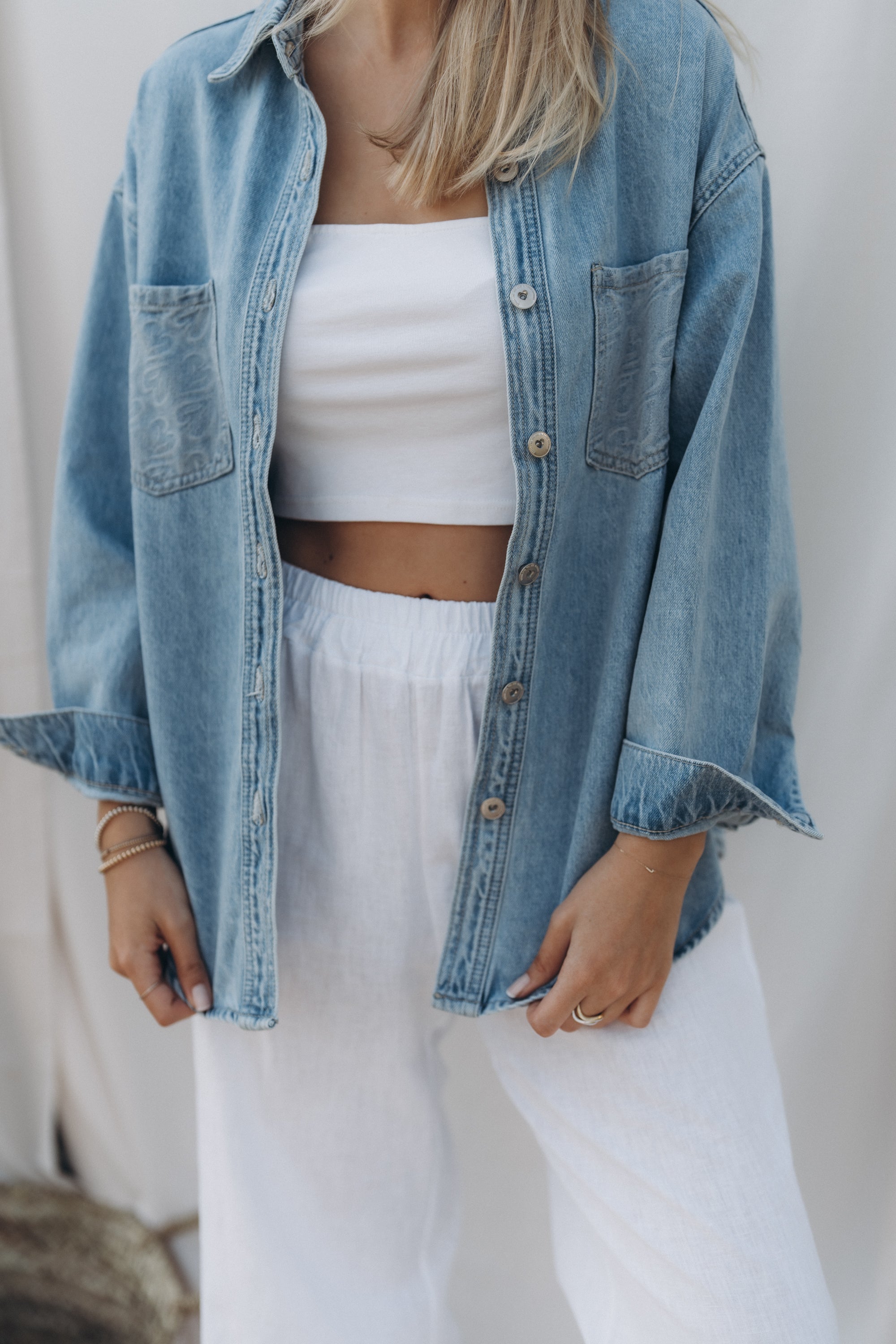 Jeanshemd "MiaDLL" jeansblue