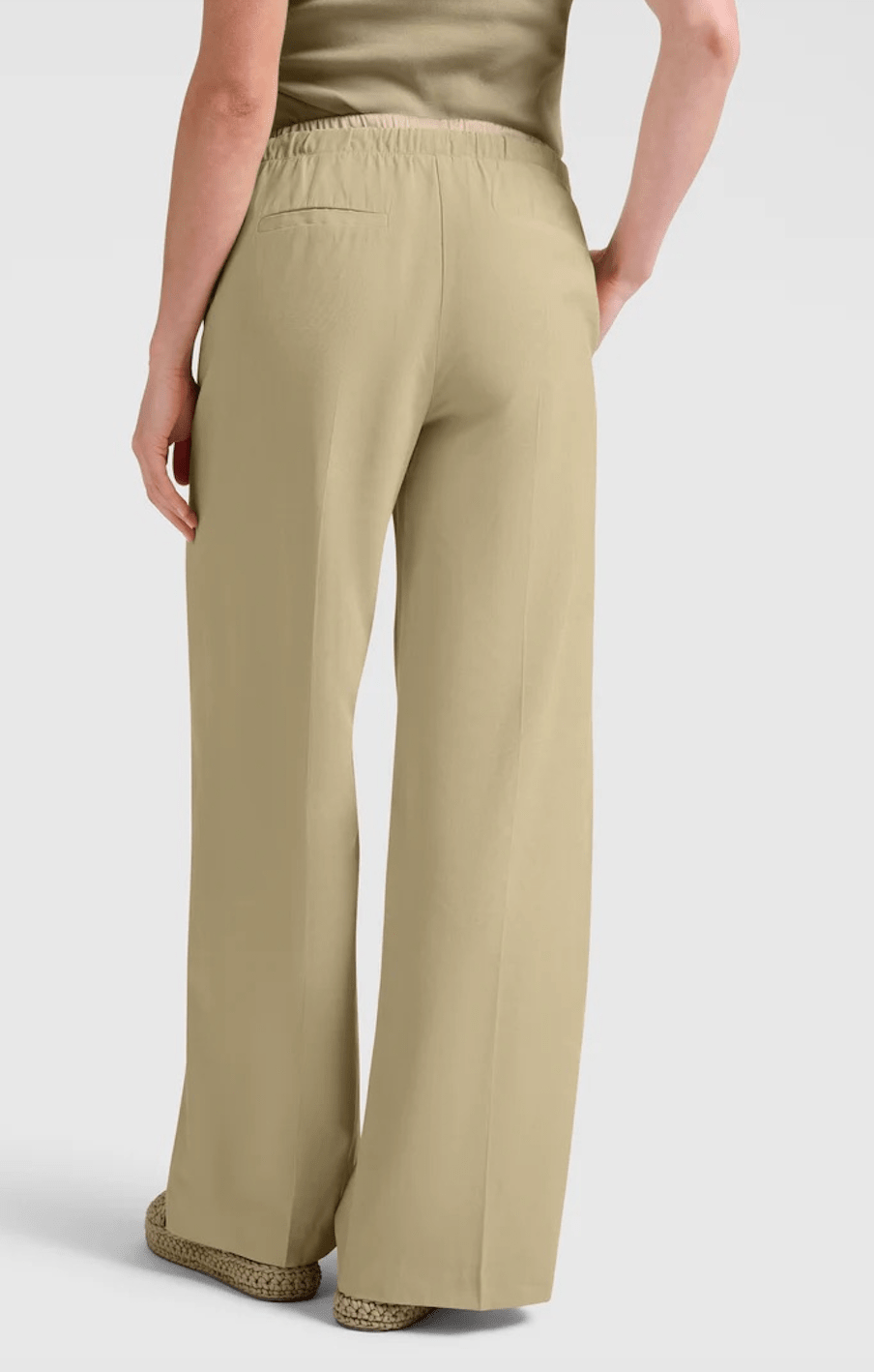 Gewebte Hose mit weitem Bein - Dein Lieblingsladen Concept