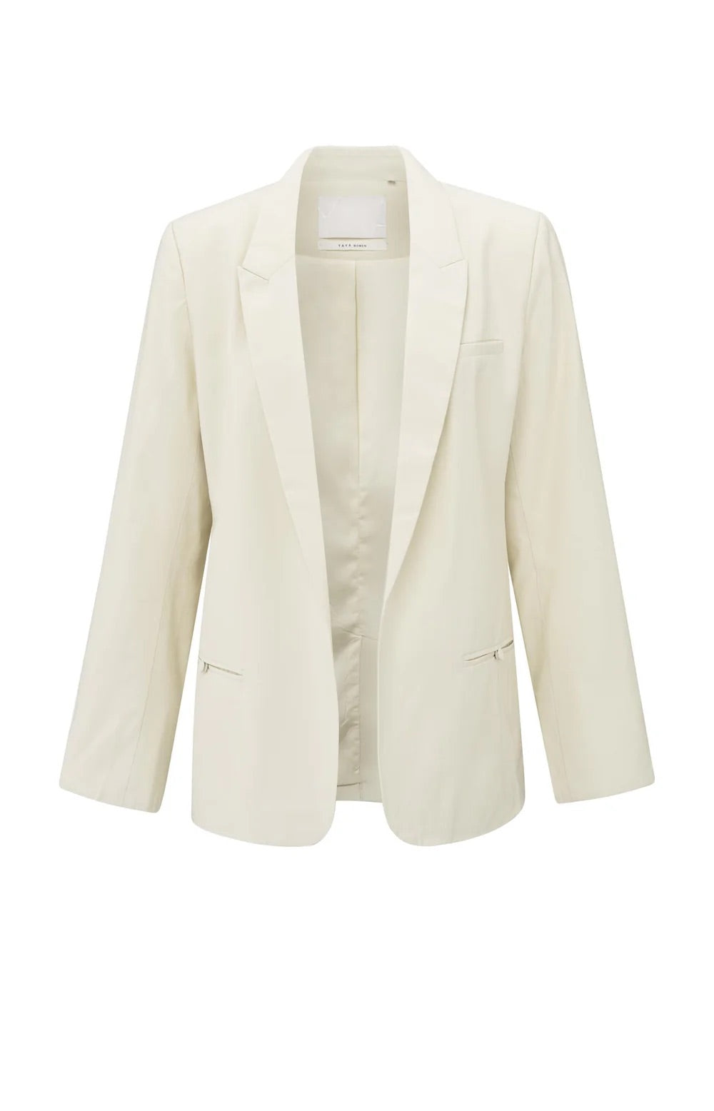 Gewebter Blazer mit Taschendetails
