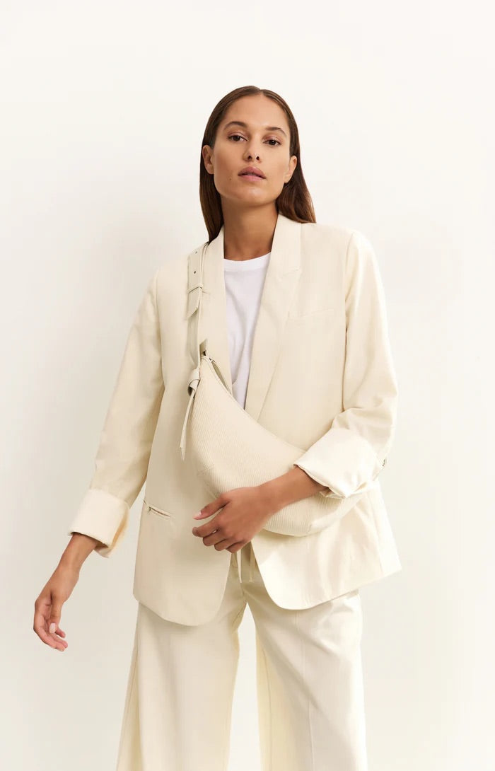 Gewebter Blazer mit Taschendetails