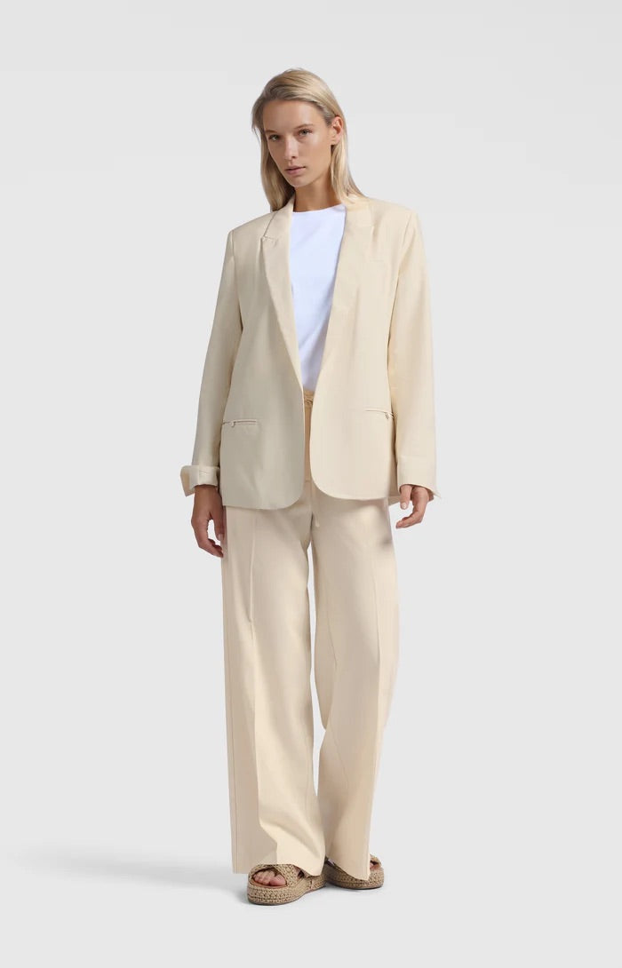 Gewebter Blazer mit Taschendetails