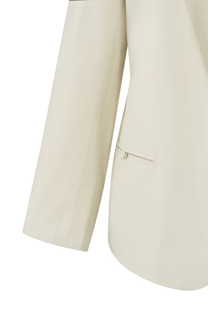 Gewebter Blazer mit Taschendetails