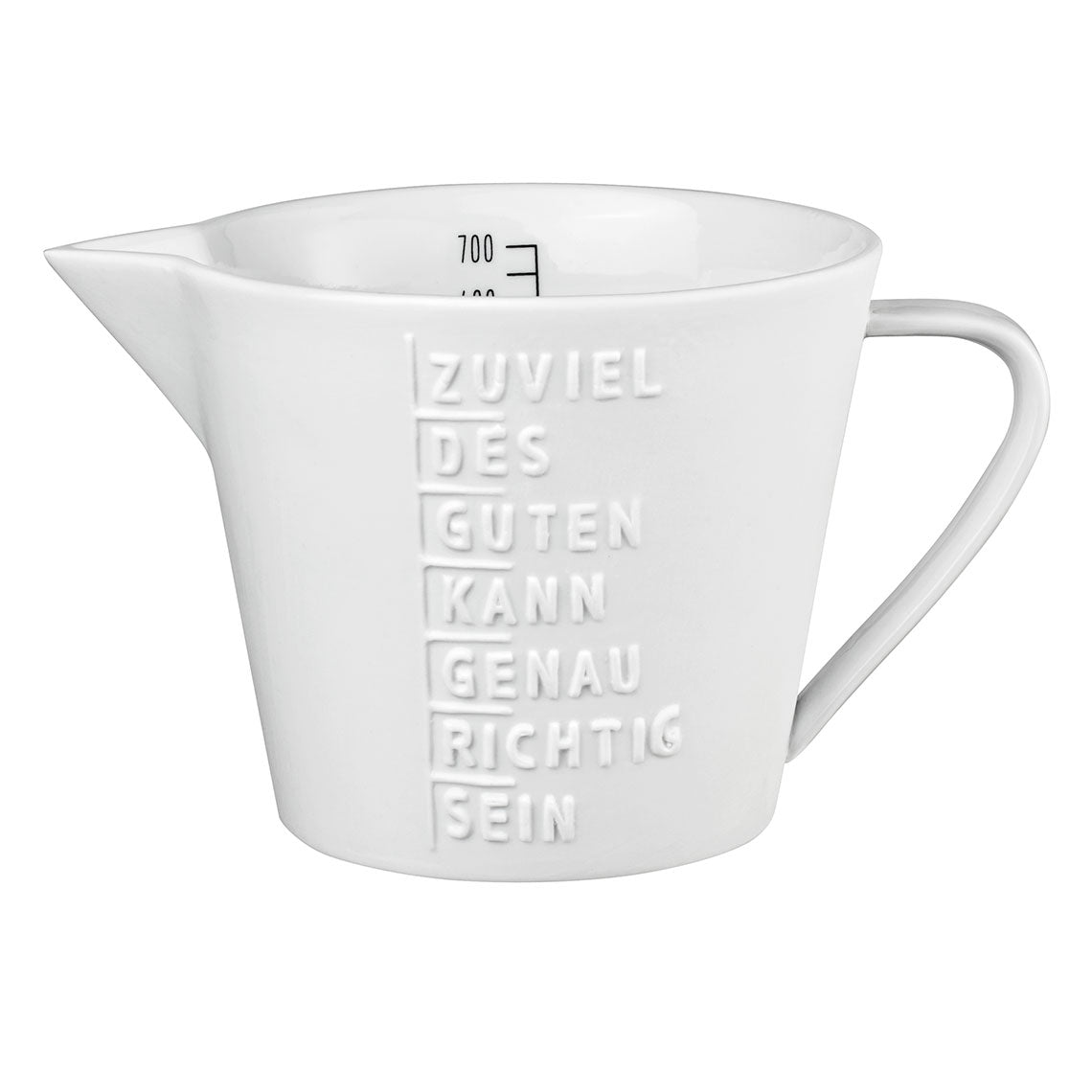 Messbecher „Zuviel des Guten“ groß