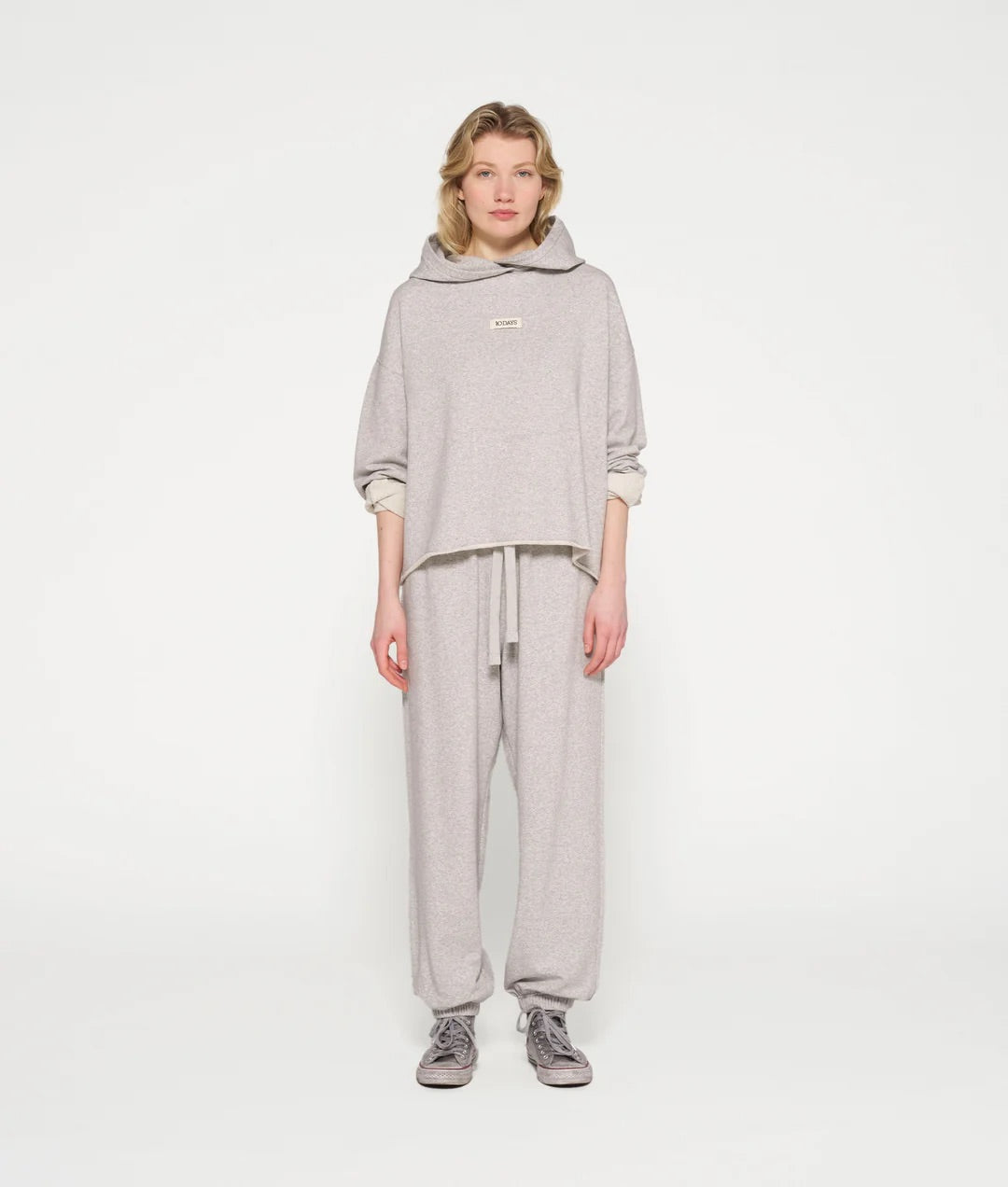 Bar Jogger Fleece light grey melee
