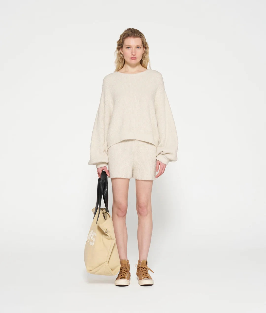 Bouclé Knit Sweater
