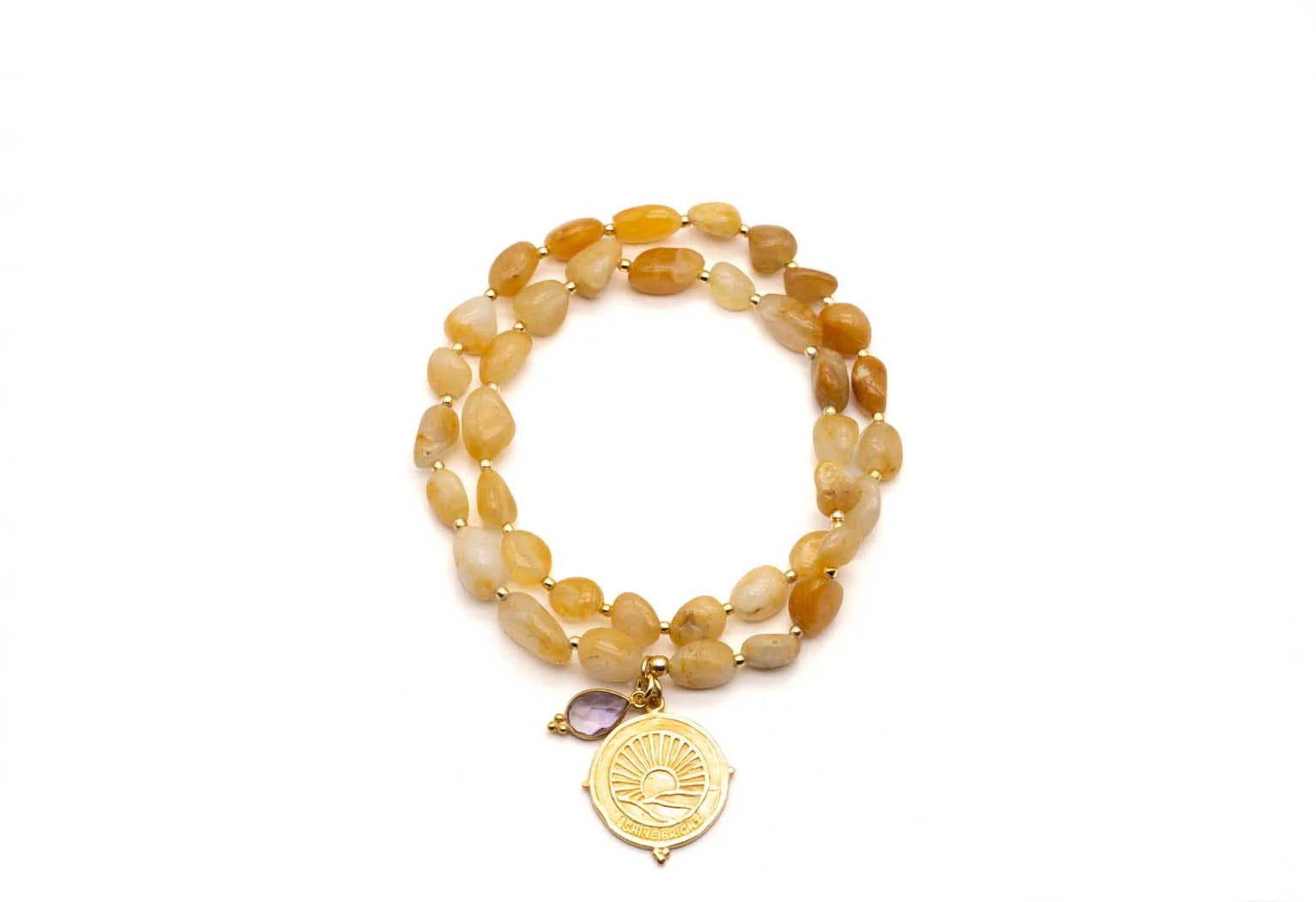 Armband „Mala Twin Naked Honey“