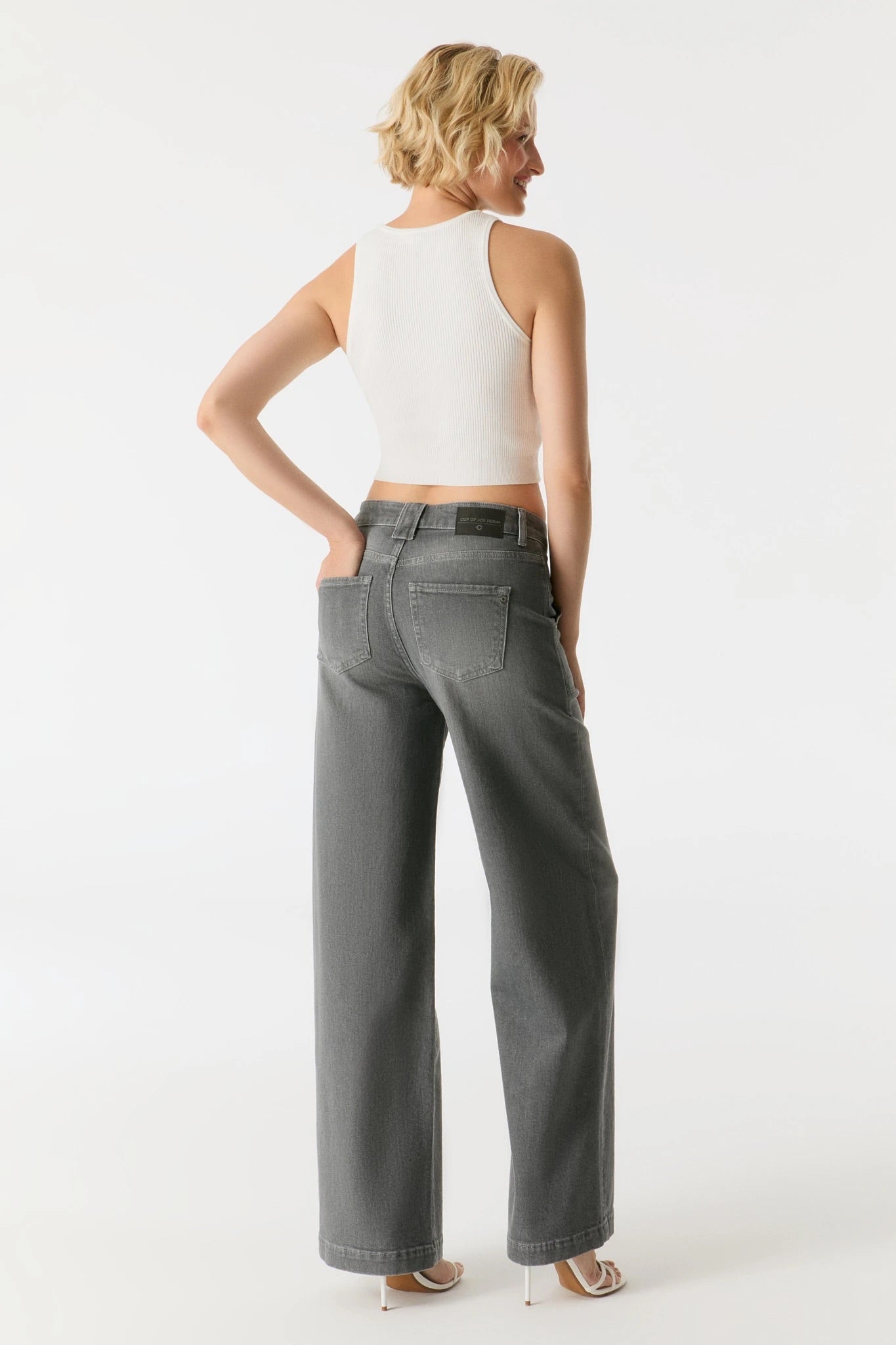 High-Waist Jeans „Lulu“ grey-vintage