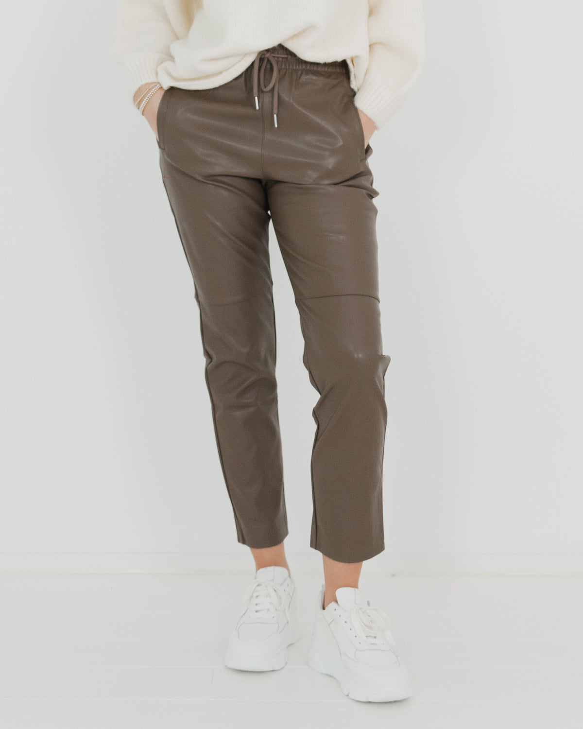 Kunstlederhose „LondonDLL“ chocolate