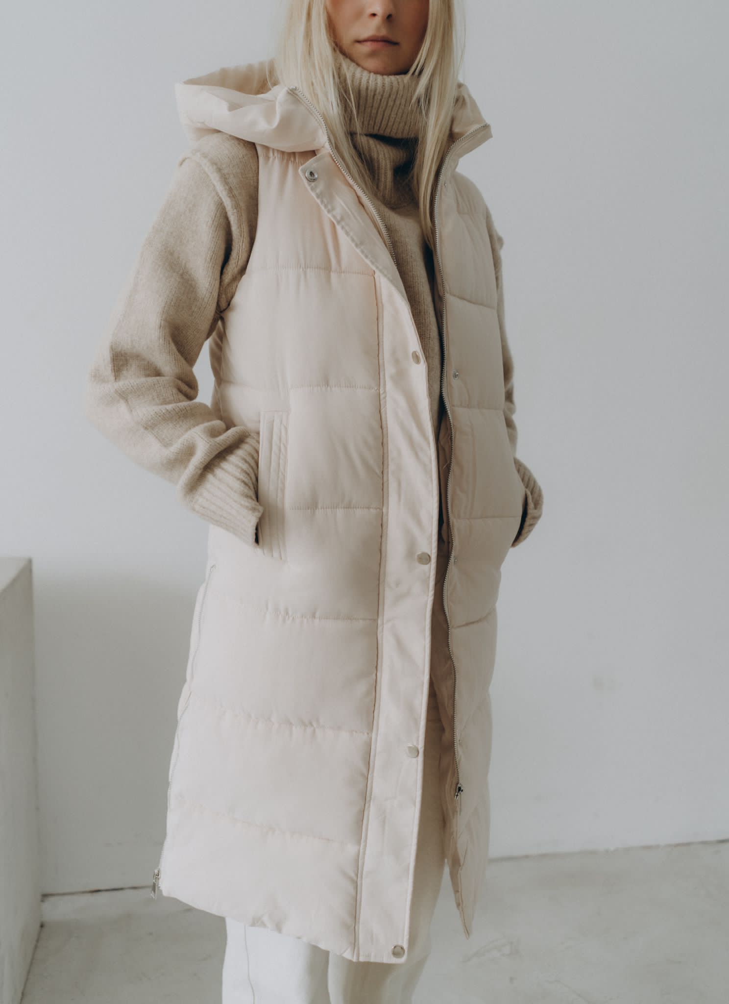 Steppweste offwhite