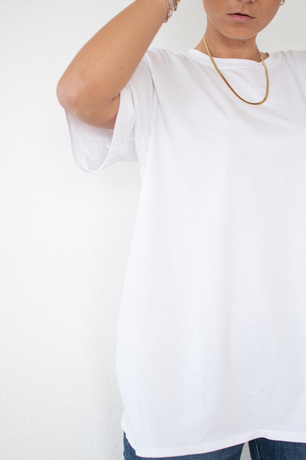 Longshirt „BottomDLL“ white