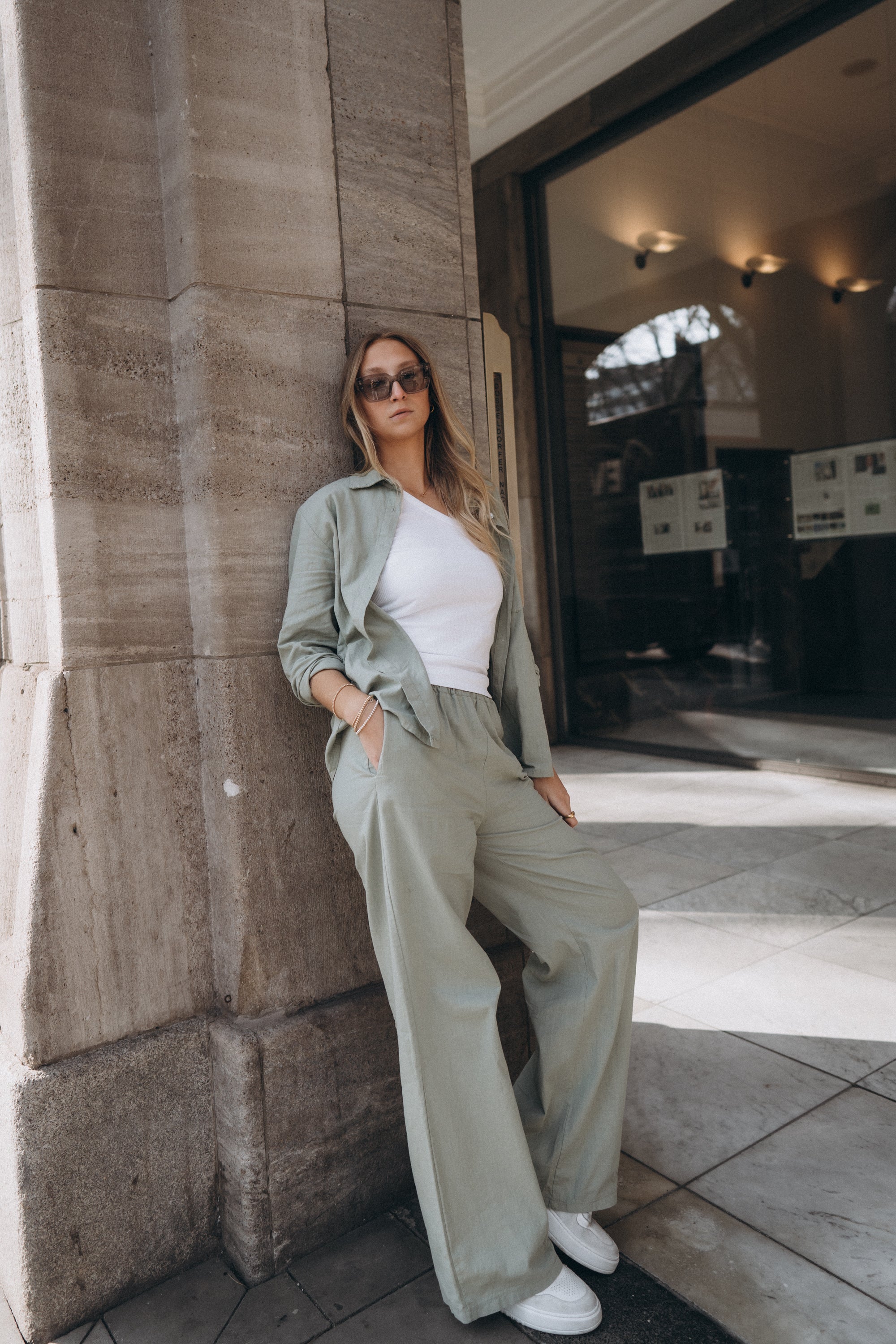 Leinenhemd „SkadiDLL“ salbei