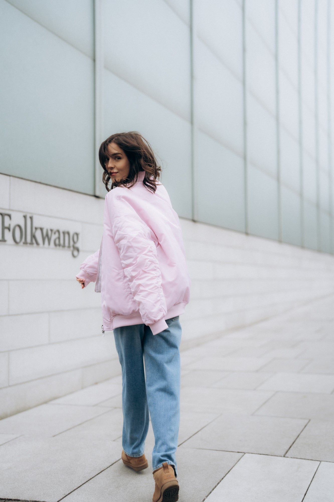Wende-Bomberjacke „AstaDLL“ rosé/stone