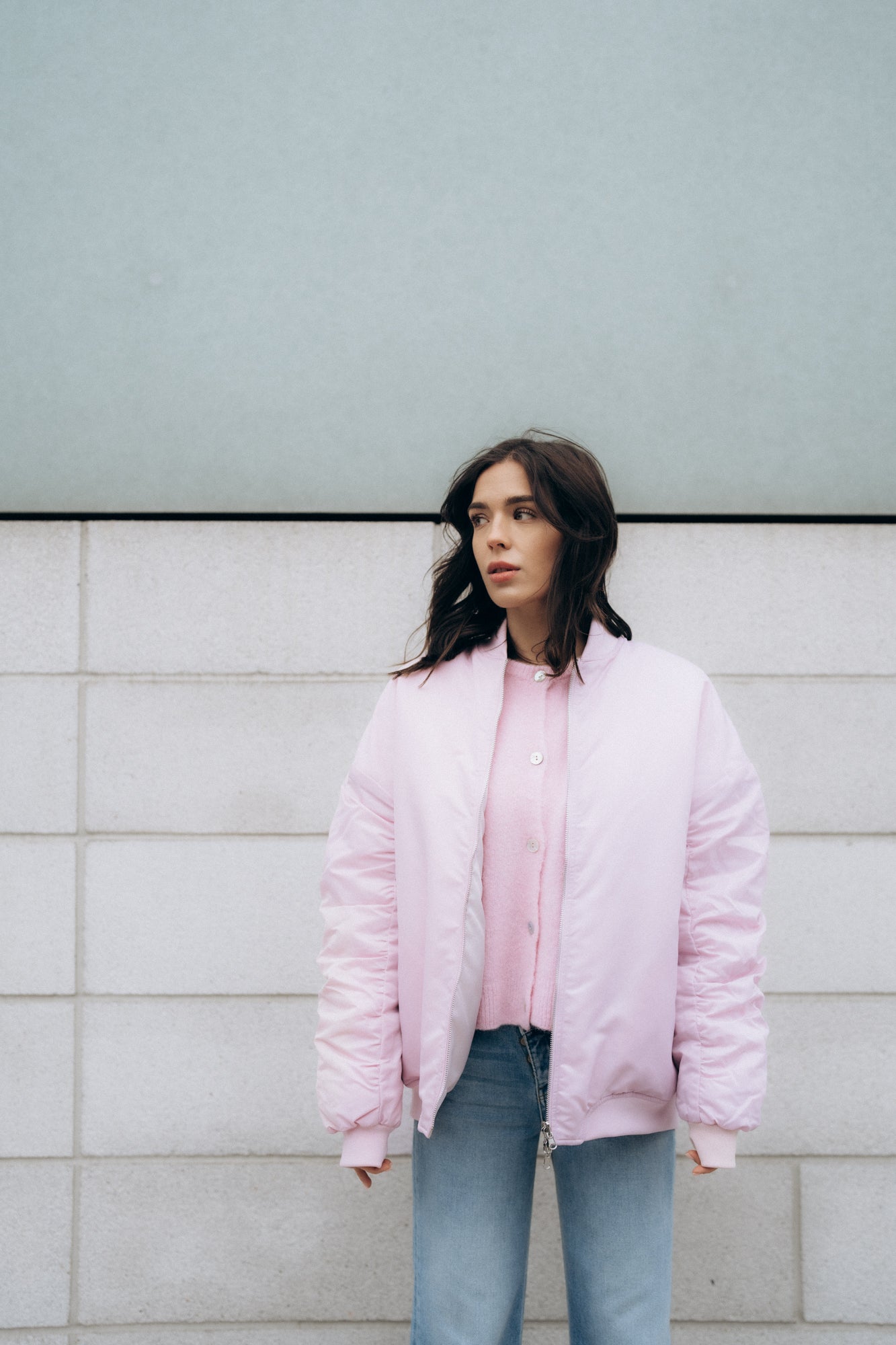 Wende-Bomberjacke „AstaDLL“ rosé/stone