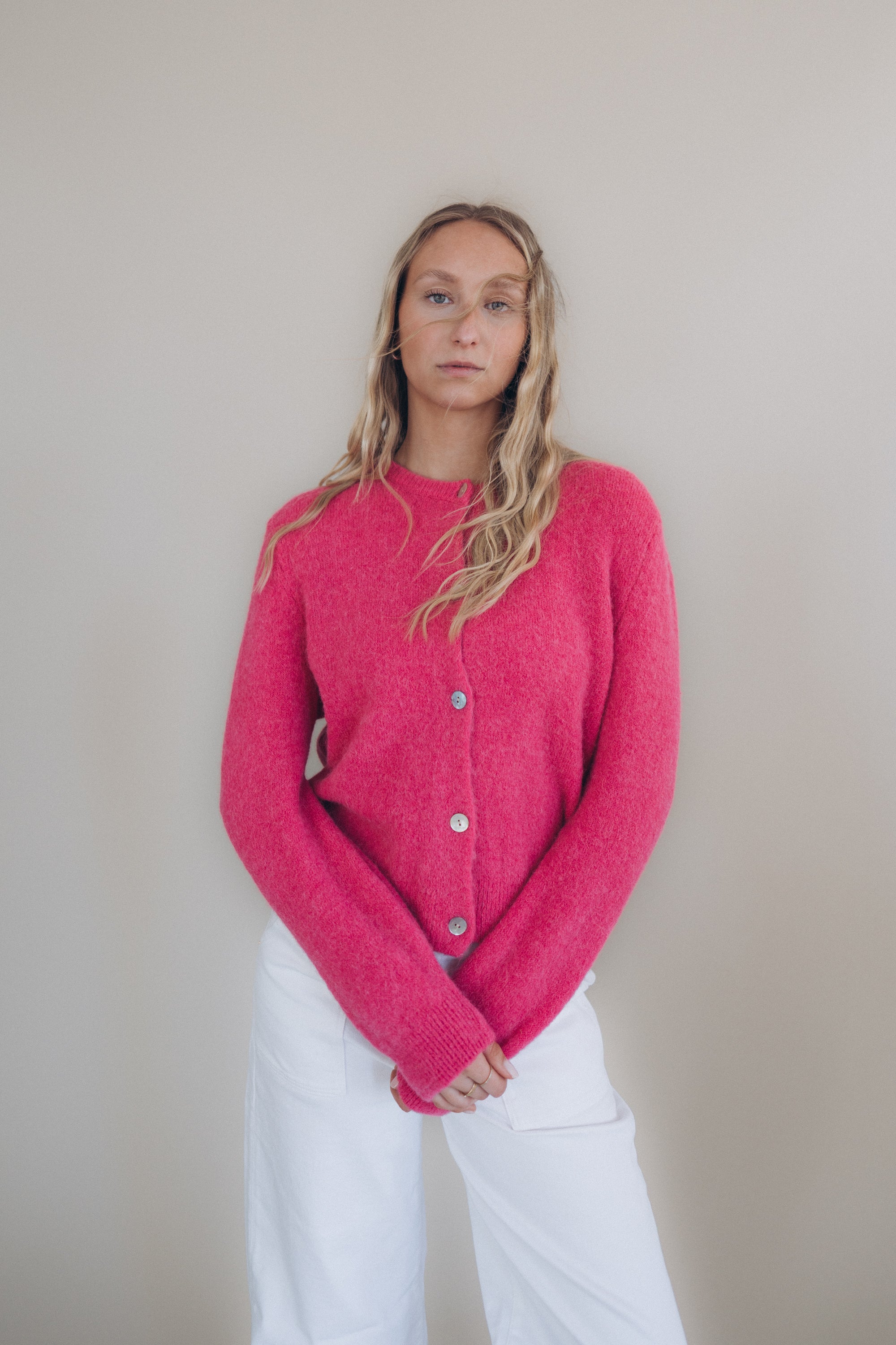 Cardigan „AlfaDLL“ pink
