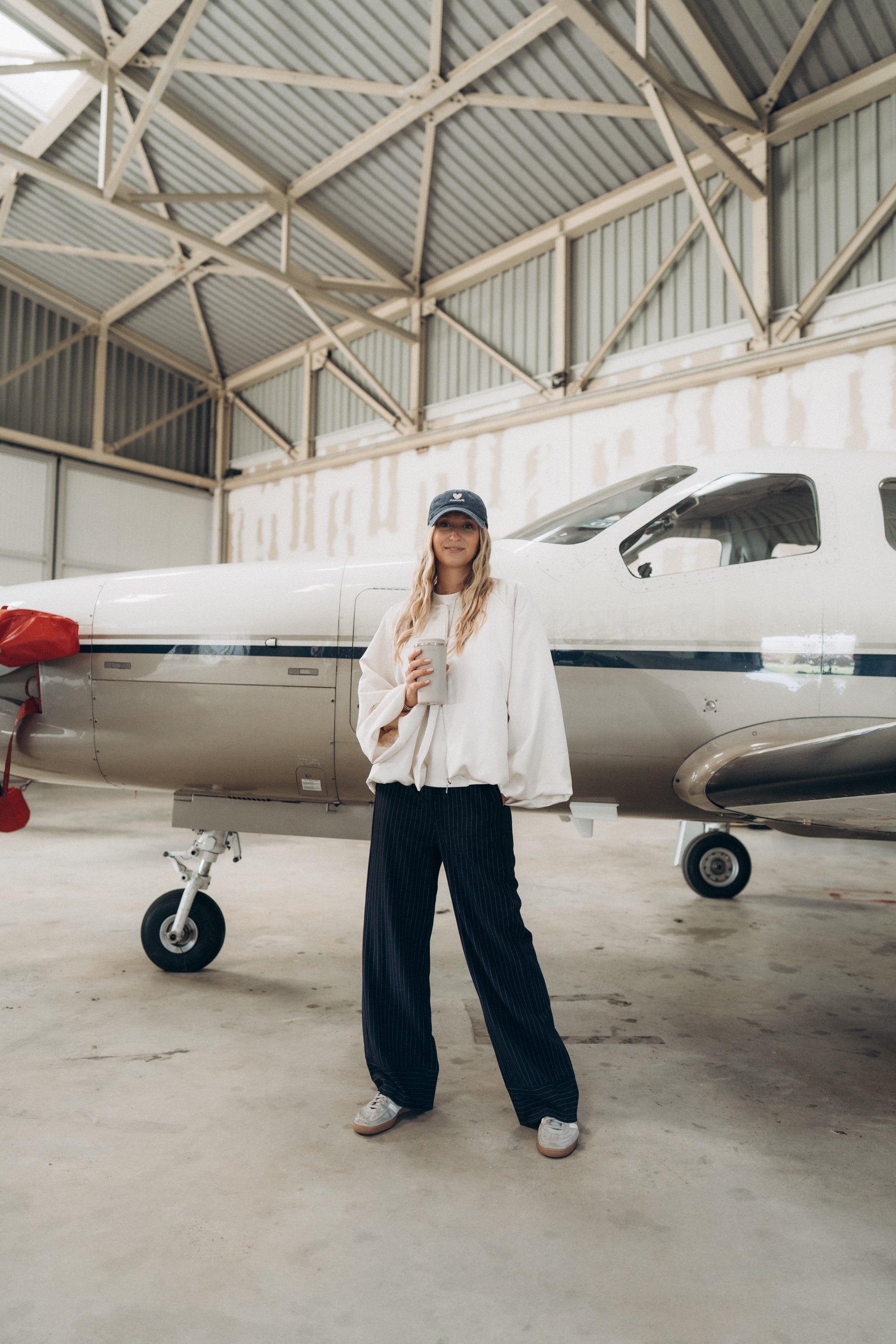 Nadelstreifenhose „DietjeDLL“ dark navy