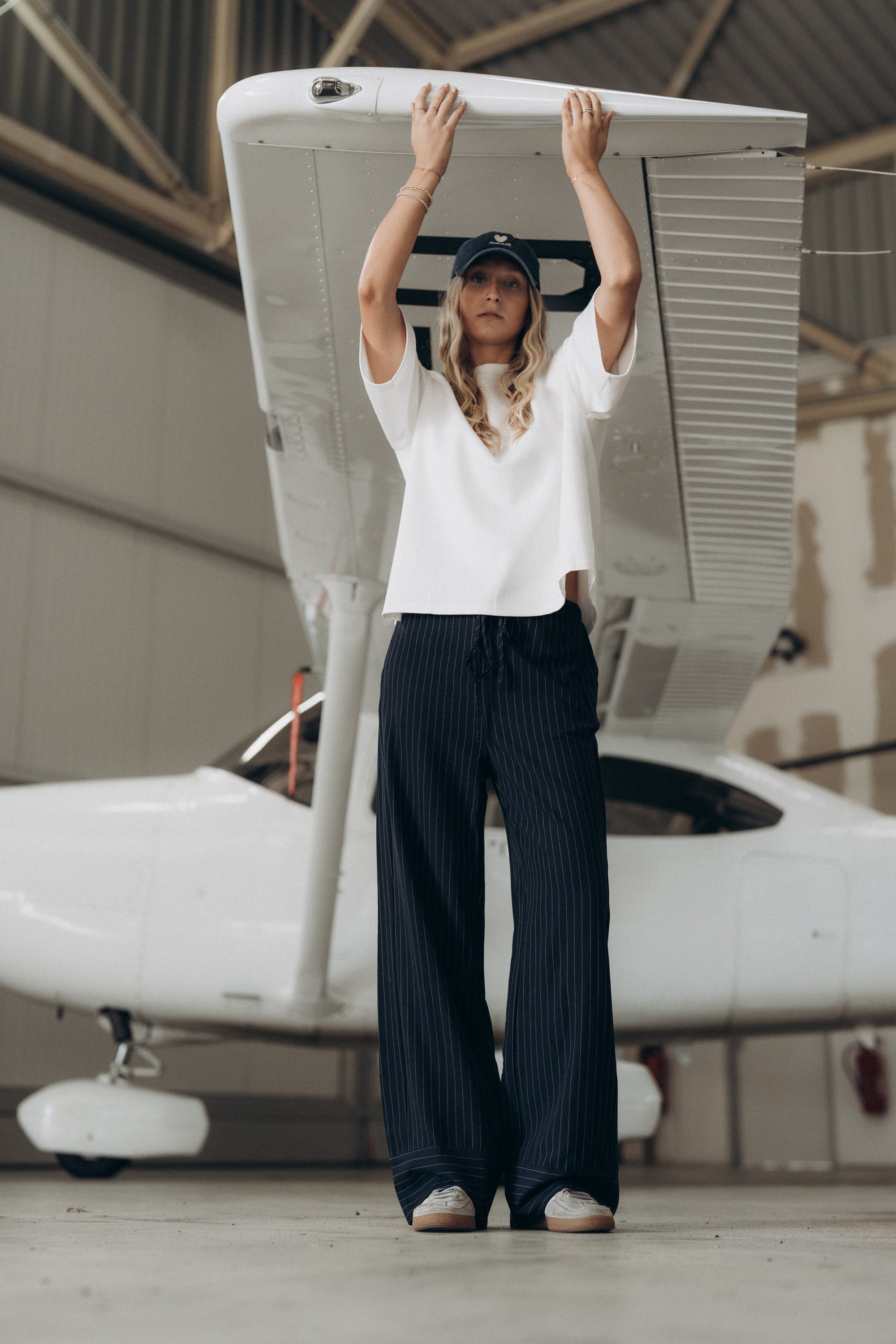 Nadelstreifenhose „DietjeDLL“ dark navy