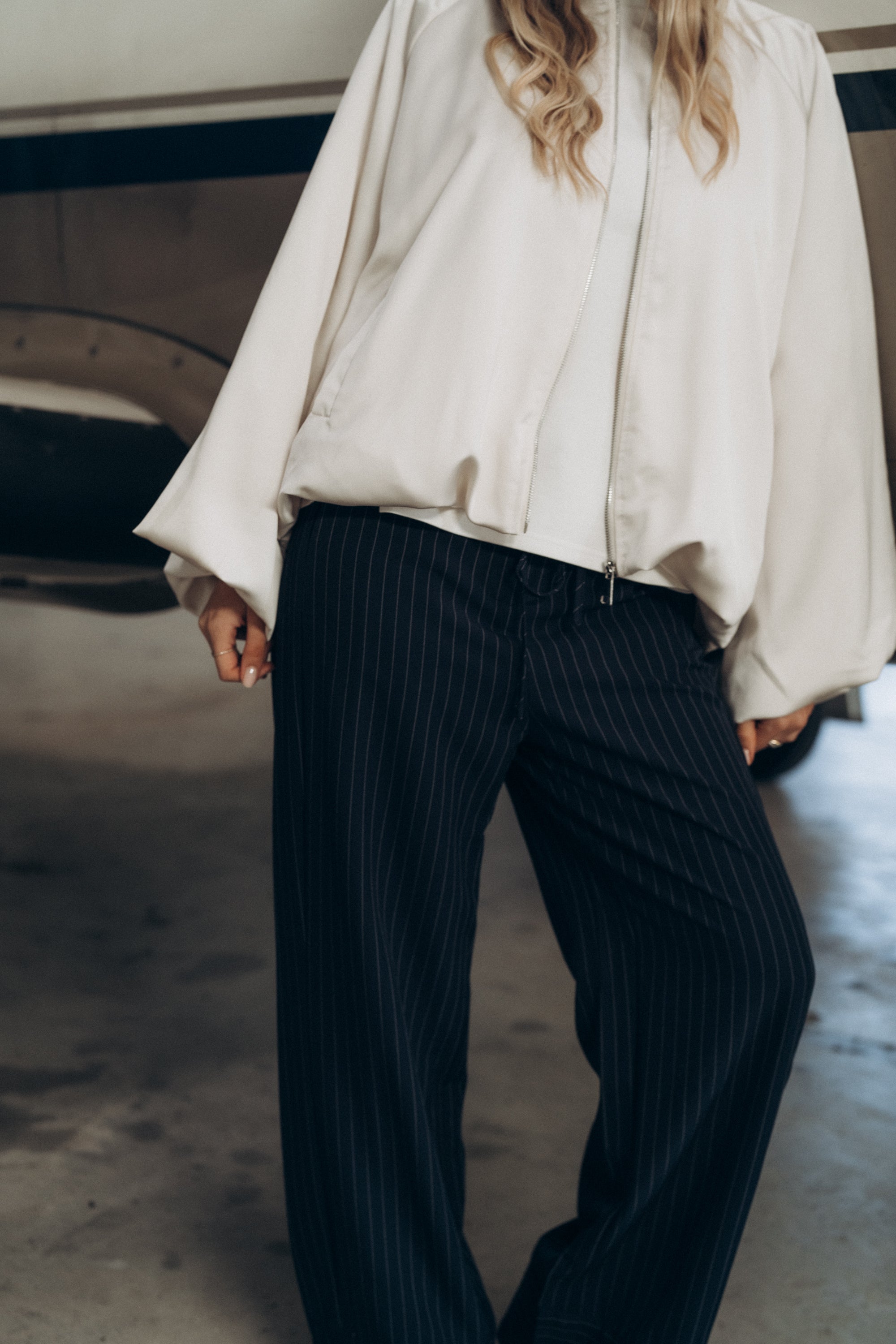 Nadelstreifenhose „DietjeDLL“ dark navy