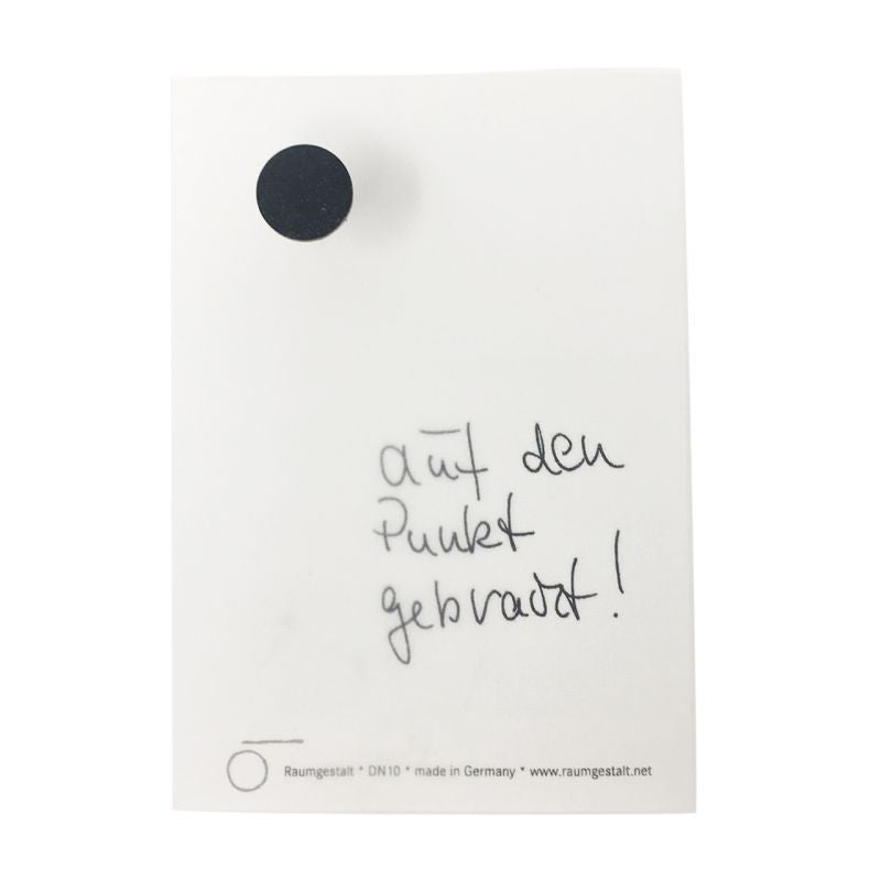 Merkzettel auf Eichenklotz „DotNail“