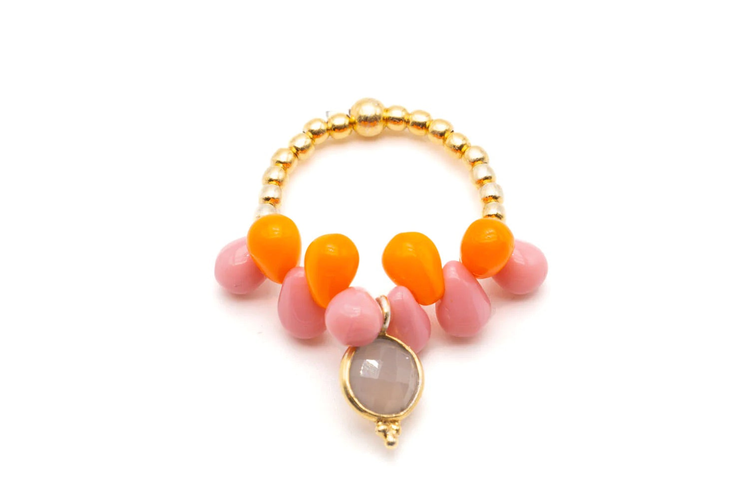 Ring „Drops Pink Orange“