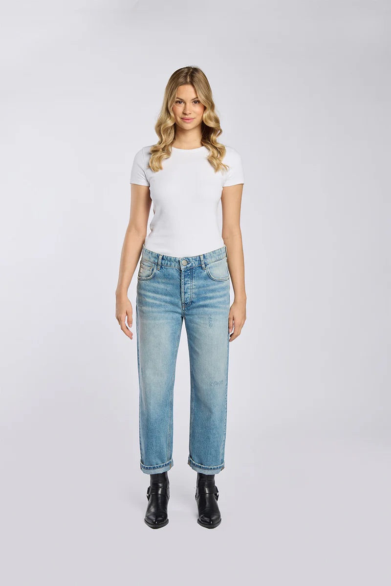 Jeans „Schloss Relaxed“ vintageblue