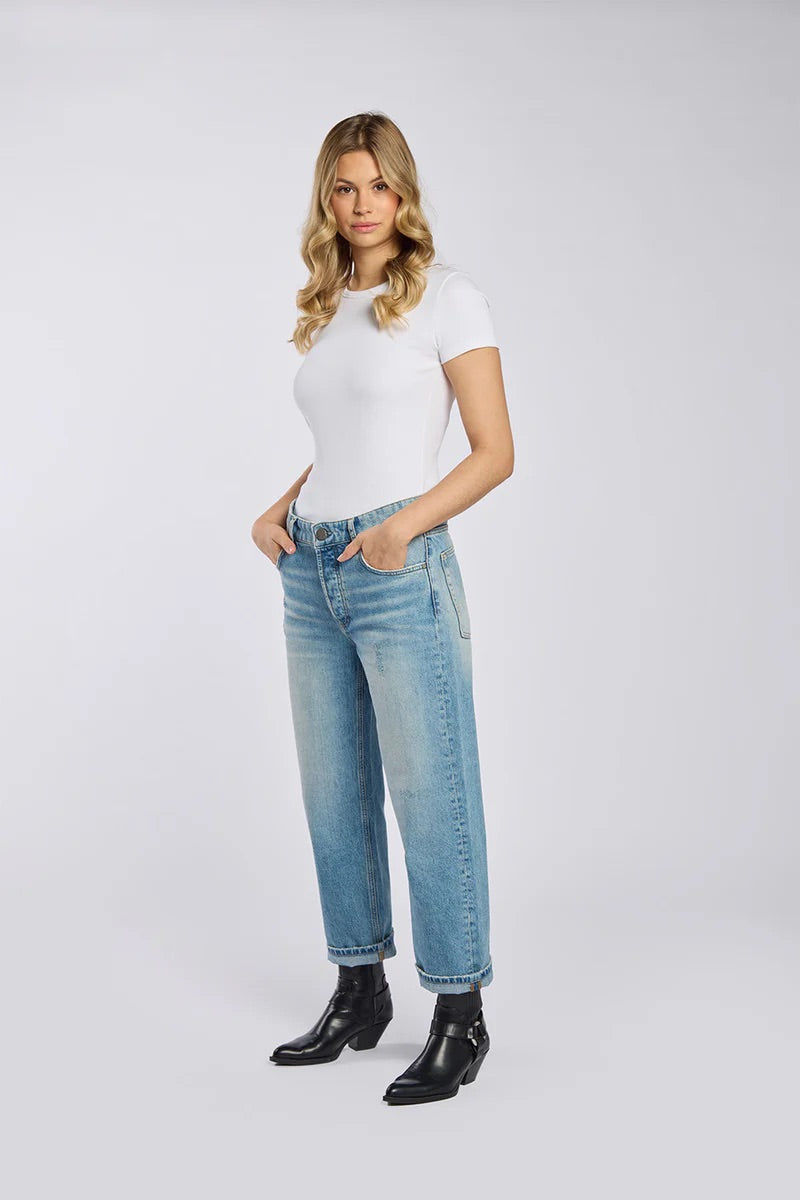 Jeans „Schloss Relaxed“ vintageblue