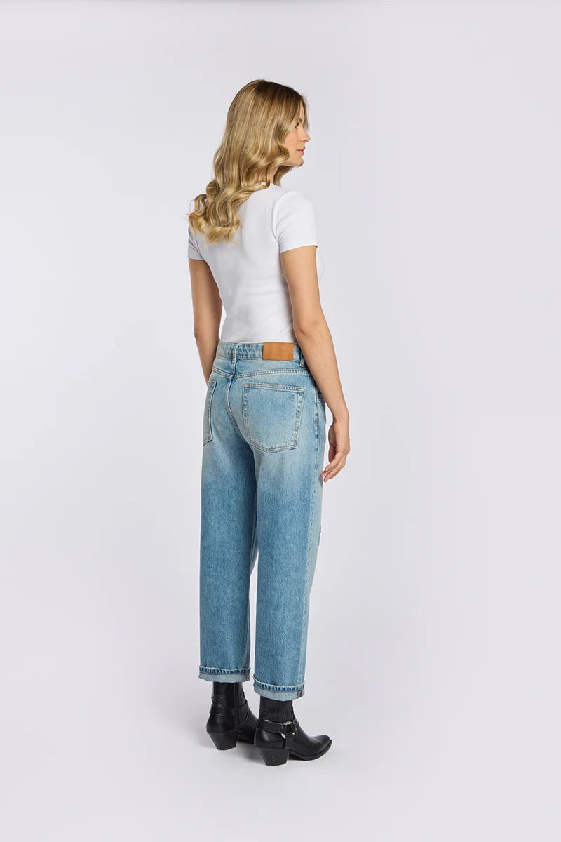 Jeans „Schloss Relaxed“ vintageblue