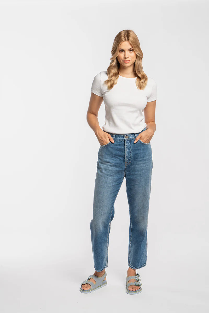 Jeans „Almenhof Loose fit“ midblue